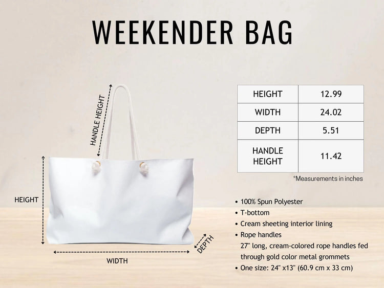 Elegant Floral Weekender Bag, Travel Tote for Women, Stylish Overnight Bag, Lightweight Beach Bag, Perfect Gift for Mother&