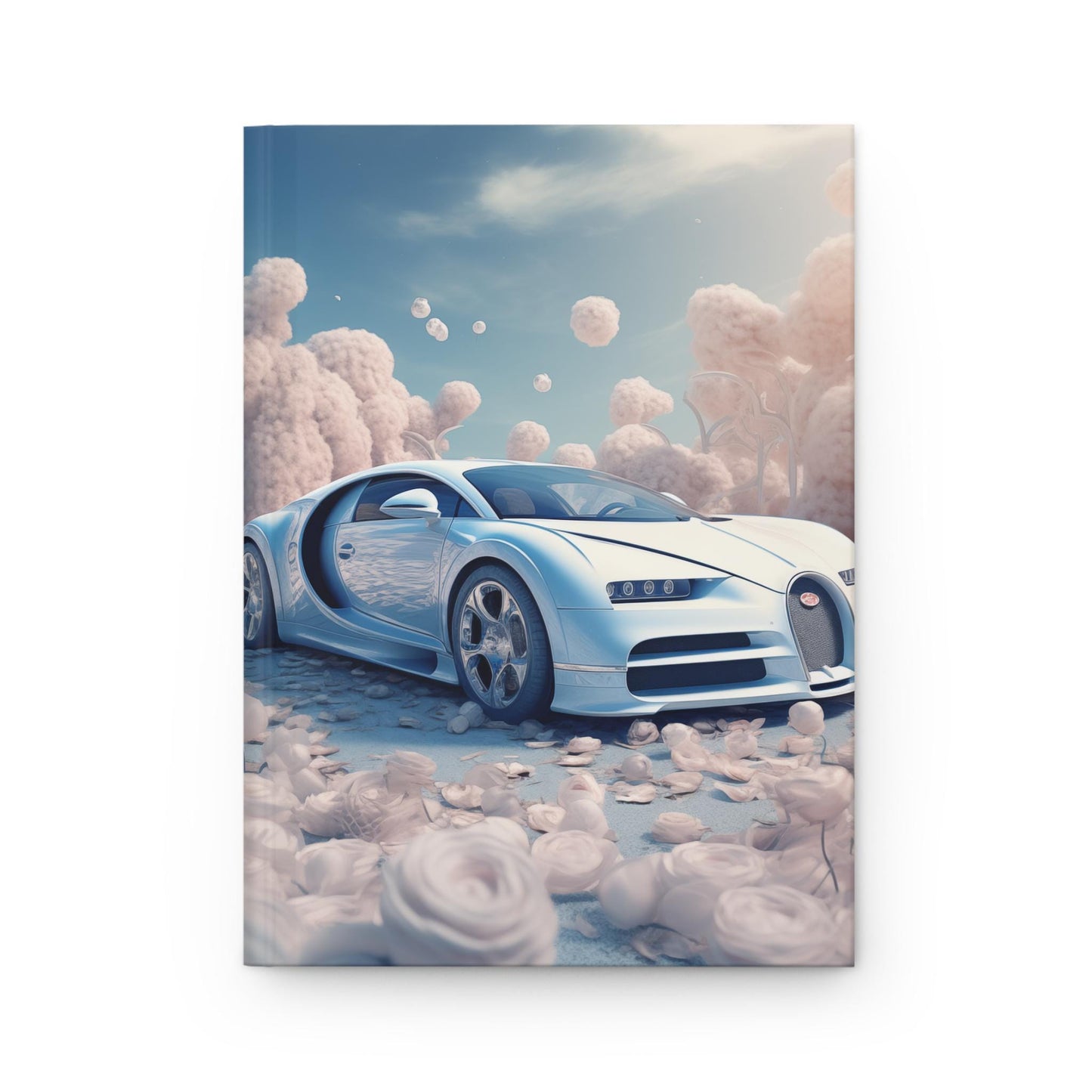 Luxury Bugatti Hardcover Journal Matte Finish, Elegant Writing Book, Car Portrait, Personal Notebook, Perfect for Writers & Notetaking