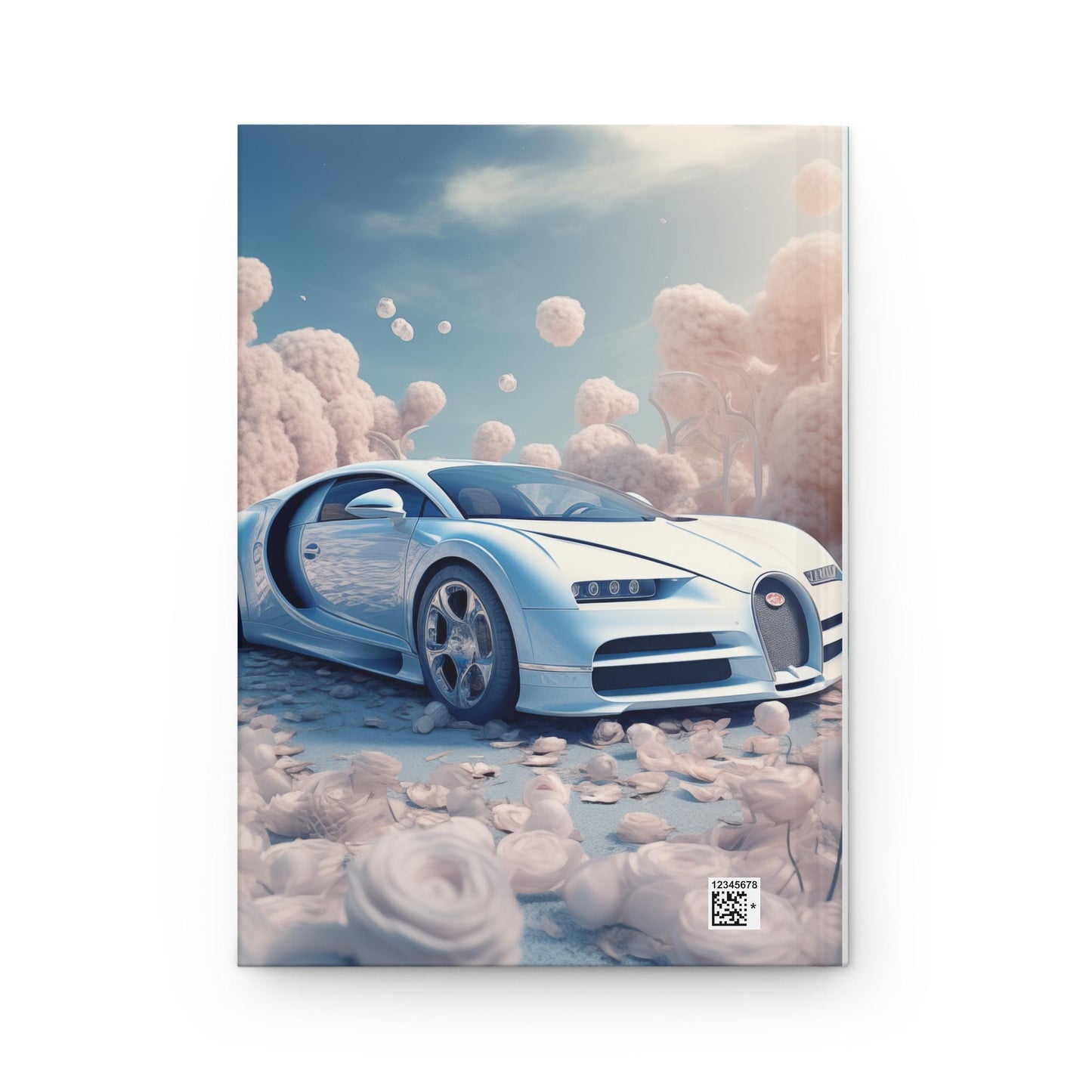 Luxury Bugatti Hardcover Journal Matte Finish, Elegant Writing Book, Car Portrait, Personal Notebook, Perfect for Writers & Notetaking