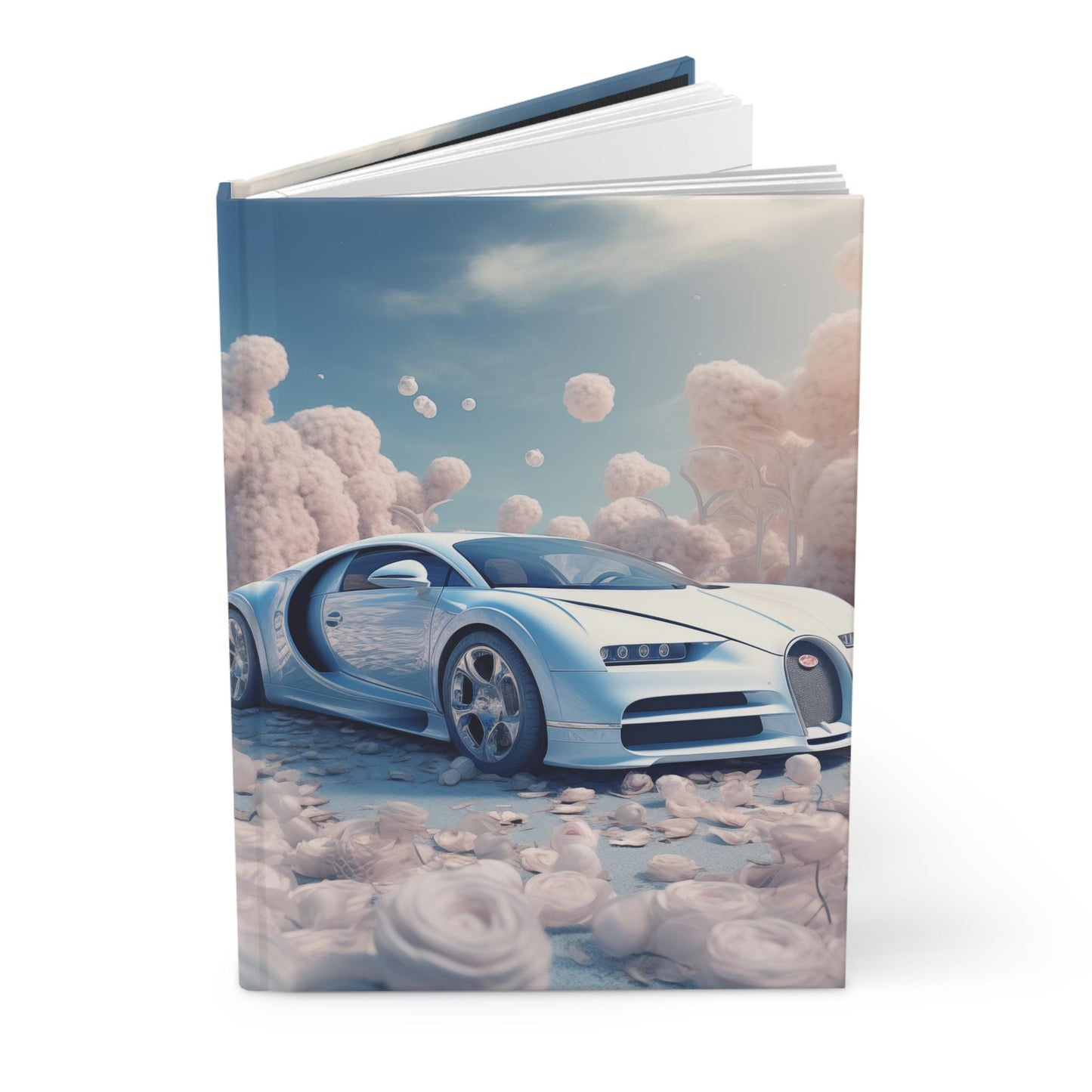 Luxury Bugatti Hardcover Journal Matte Finish, Elegant Writing Book, Car Portrait, Personal Notebook, Perfect for Writers & Notetaking
