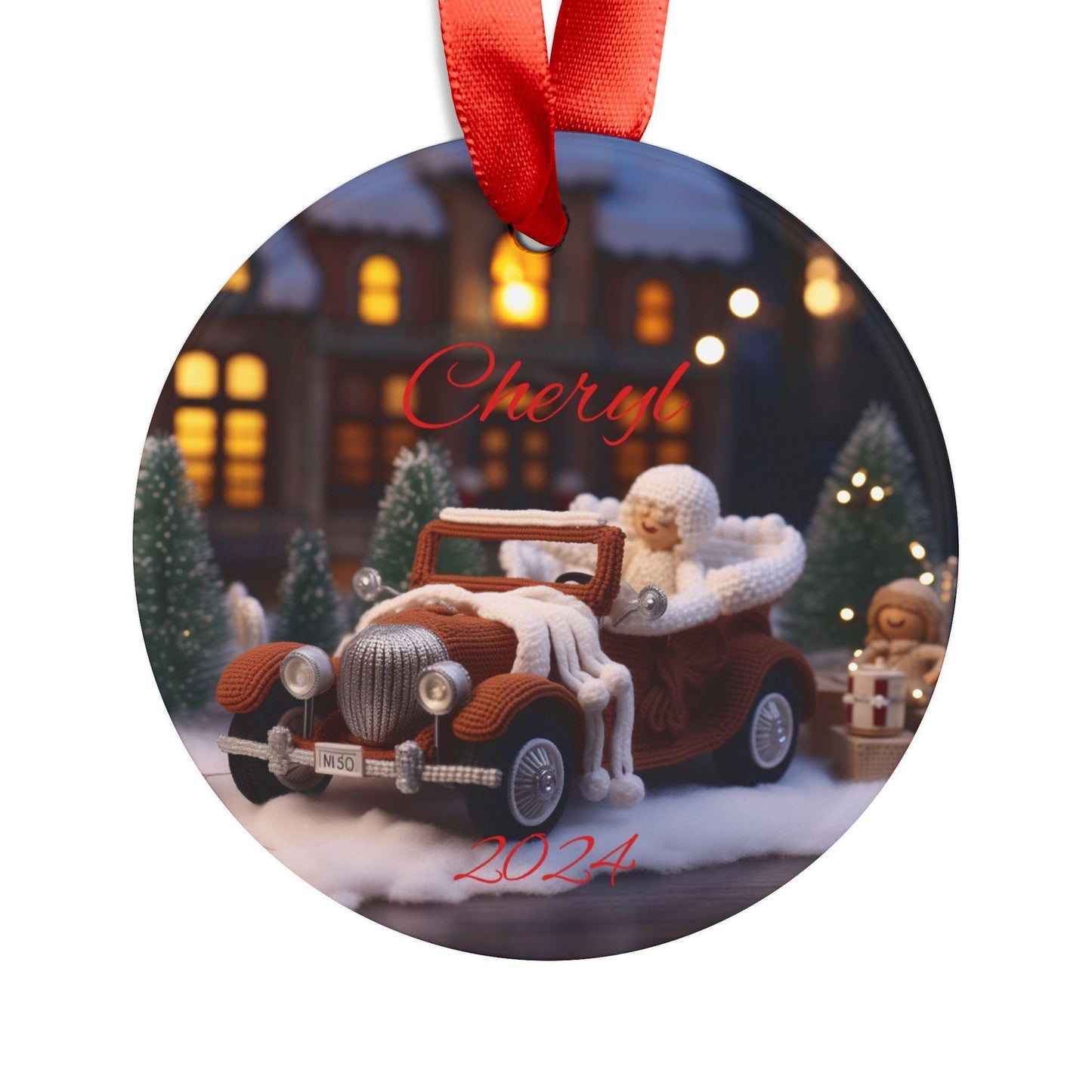 Personalized Holiday Acrylic Ornament, Custom Name Christmas Decoration, Unique Gift for Family, Festive Tree Decor, Keepsake 2024