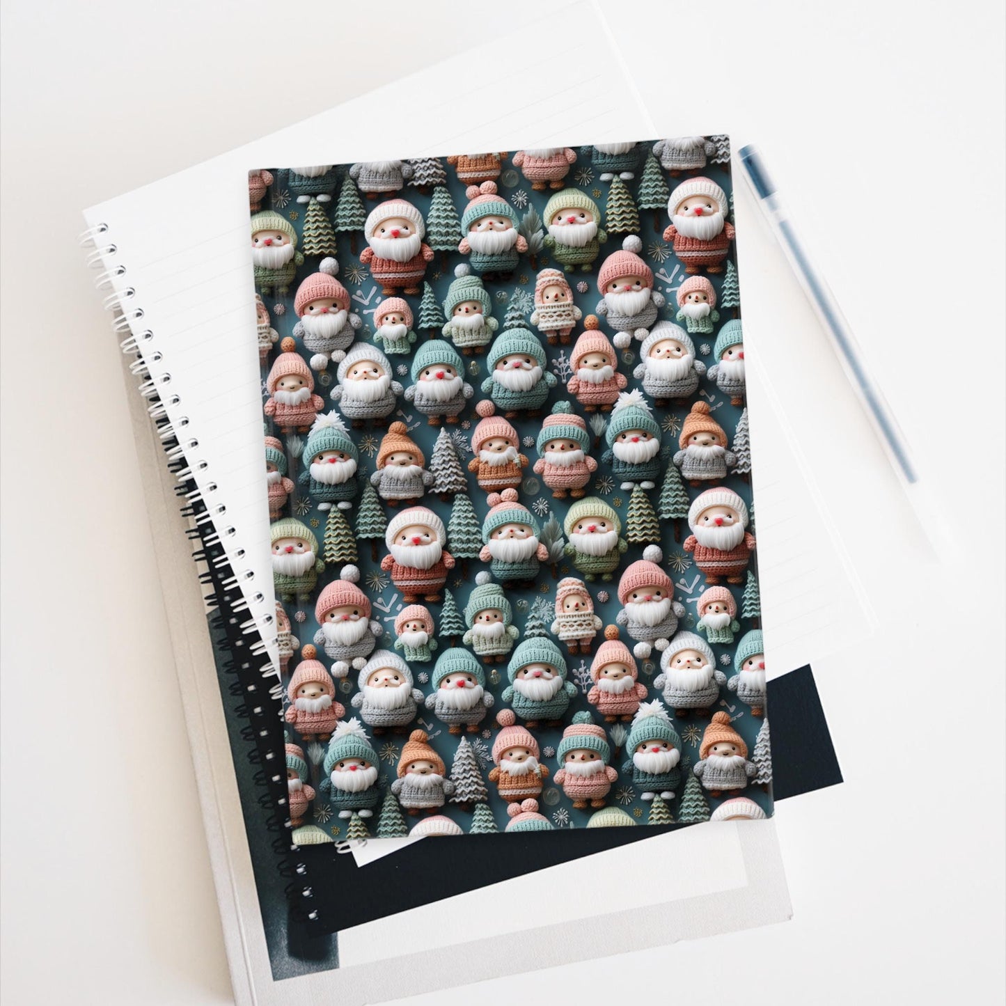 Christmas Journal - Festive Santa Design, Holiday Planner, Gift Journal, Notebook for Kids, Christmas Decor, Festive Writing