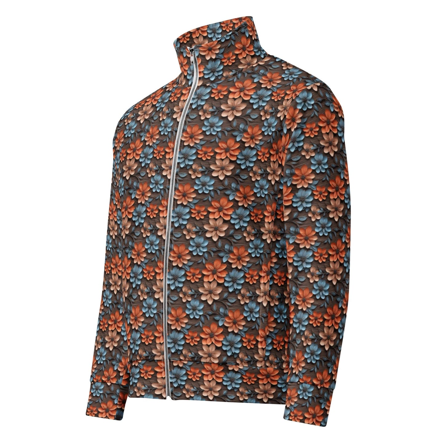 Beautiful Floral Pattern Female Unisex Track Jacket – Stylish & Comfortable Sportswear for Every Season