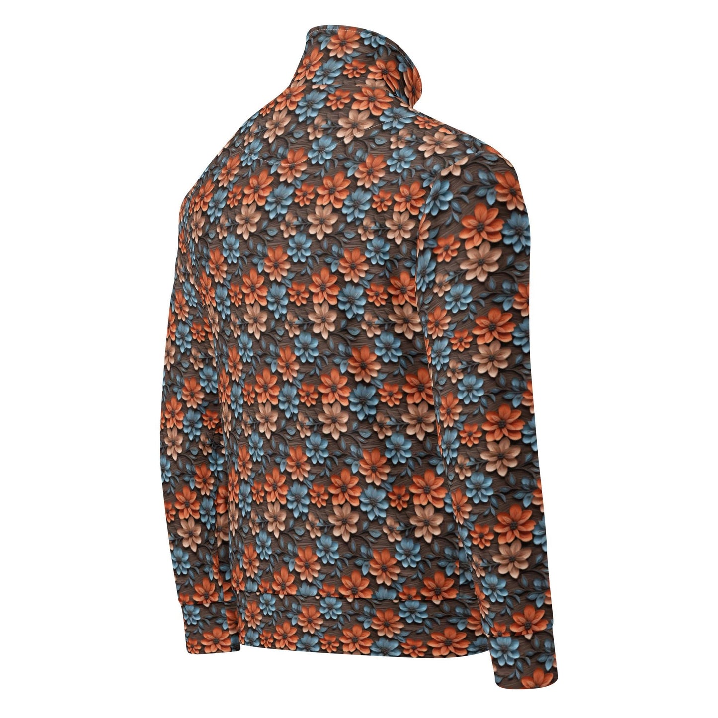 Beautiful Floral Pattern Female Unisex Track Jacket – Stylish & Comfortable Sportswear for Every Season