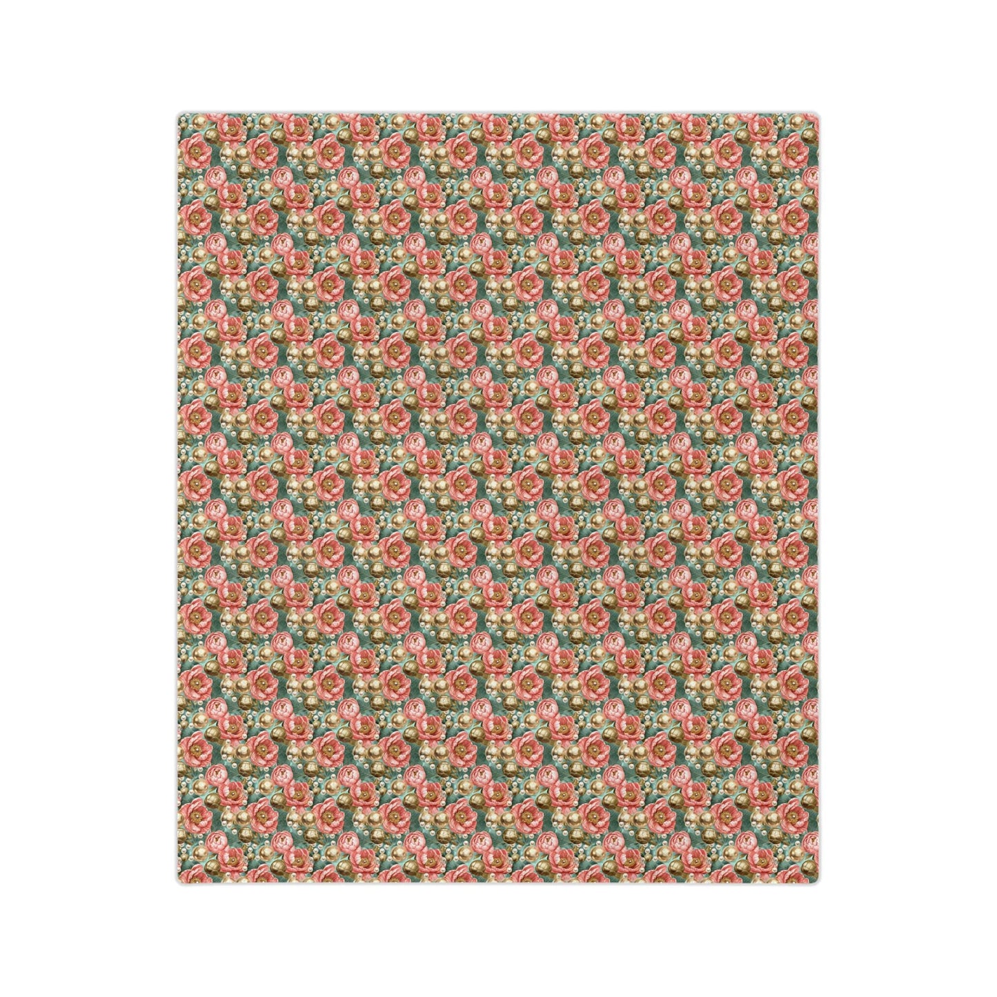Cozy Floral Velveteen Microfiber Blanket, Soft Throw for Home Decor, Perfect Gift for Birthdays, Weddings, and Holidays, Bedspread, Picnic