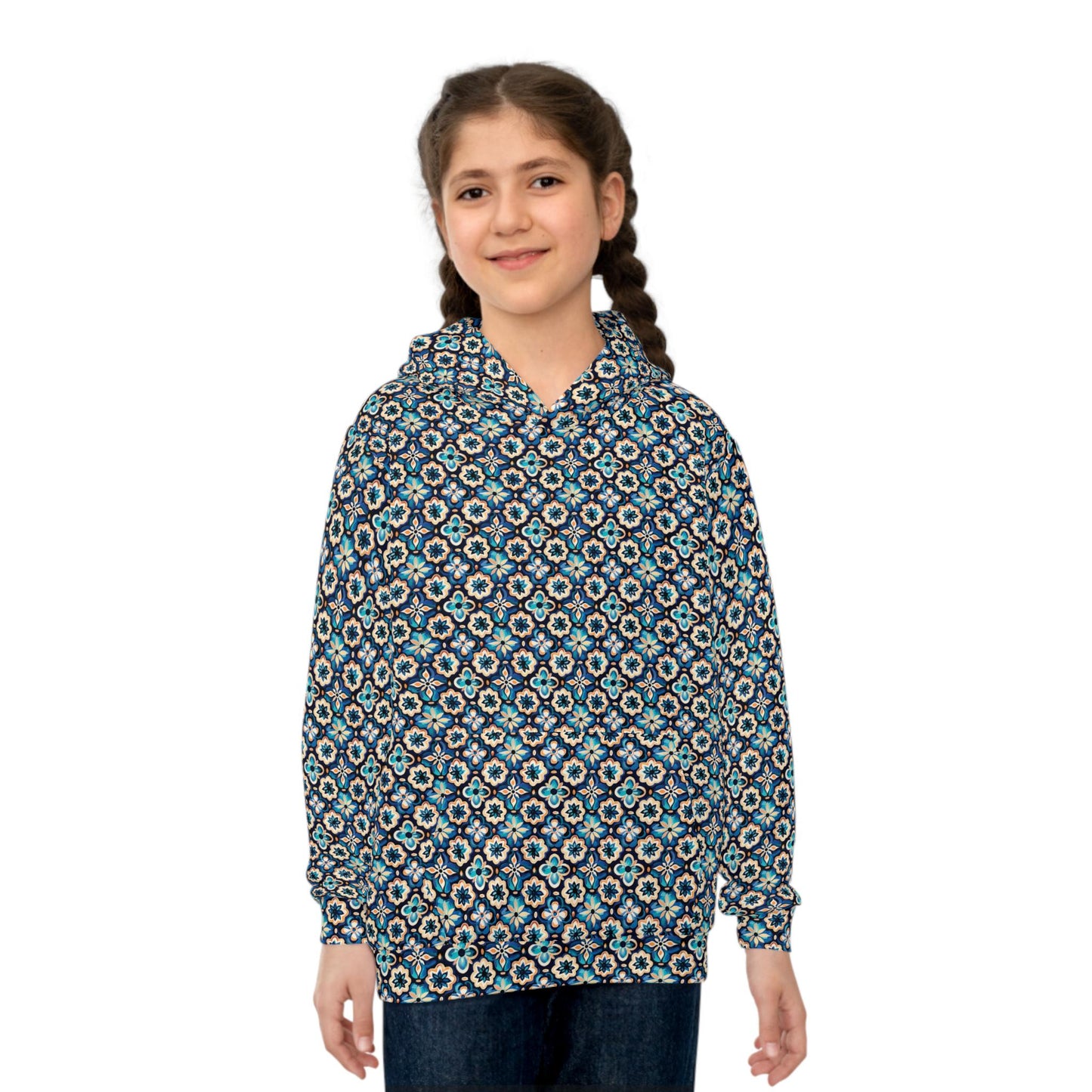 Cute Floral Children's Hoodie, Cozy Sweatshirt for Kids, Spring Gift, Birthday Present, Everyday Wear, Unique Hoodie Design