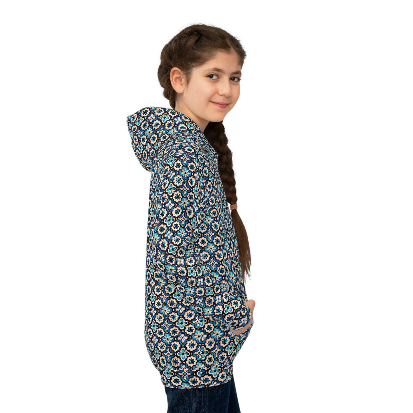 Cute Floral Children's Hoodie, Cozy Sweatshirt for Kids, Spring Gift, Birthday Present, Everyday Wear, Unique Hoodie Design