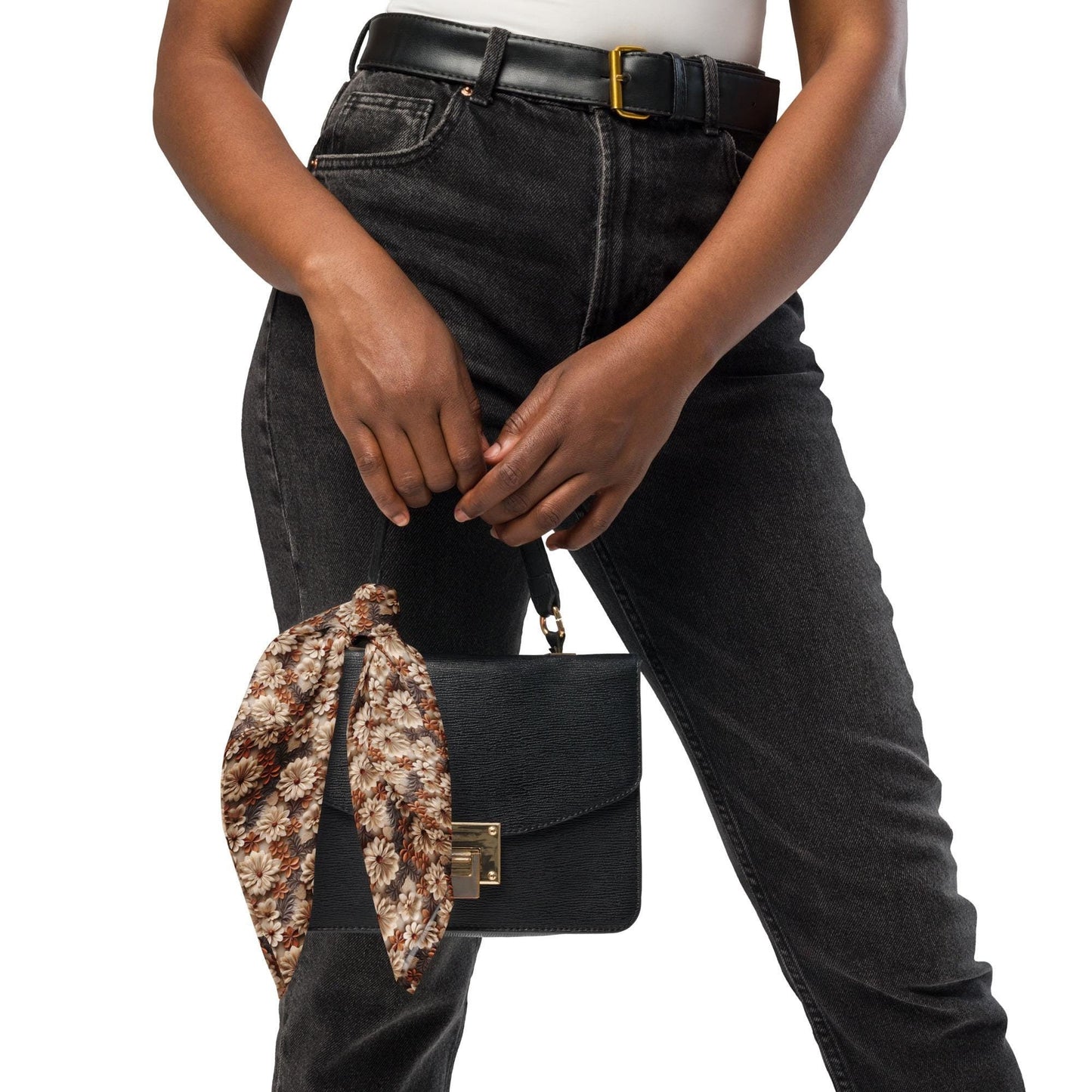 Stylish Floral All-over print bandana, floral fashion style print scarf