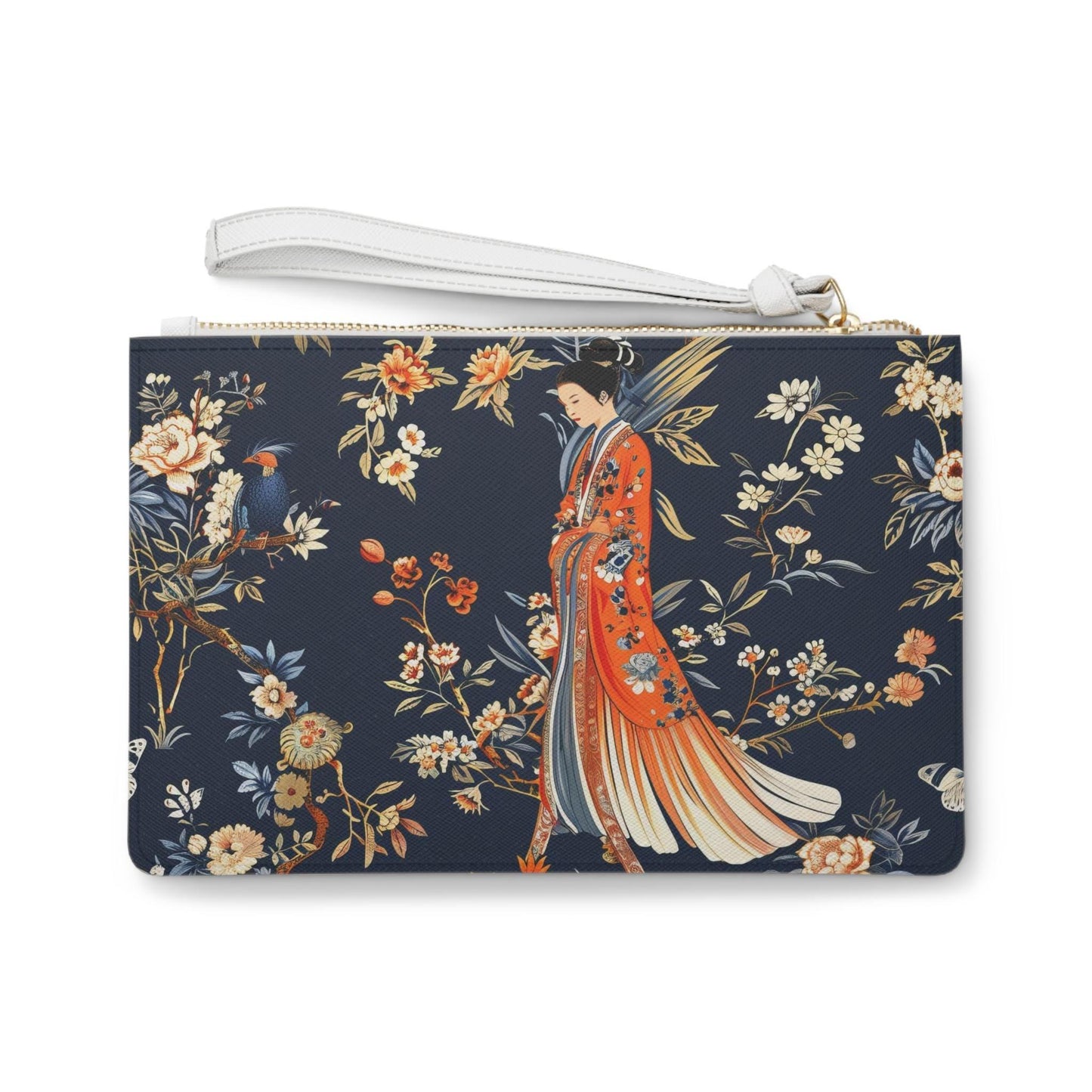 Elegante bolso de mano floral, elegante bolso de noche, bolso de mano de diseño japonés, accesorio para mujer, regalo perfecto para ella.