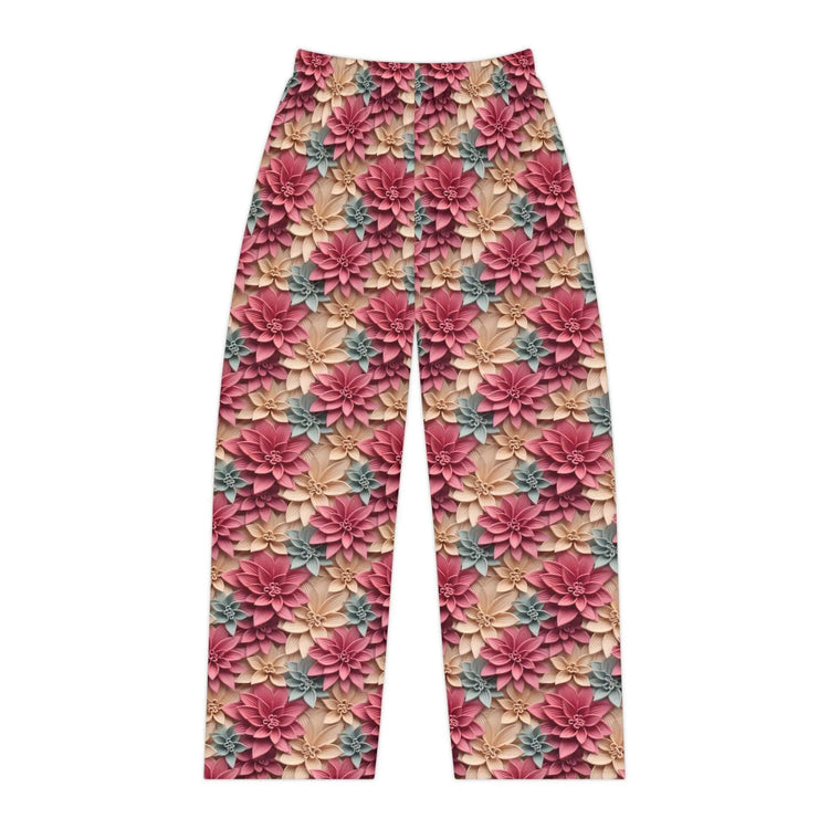 Bohemian Floral Pajama Pants, Cozy Lounge Pants, Indoor Wear, Flower Print Sleepwear, Gift for Her, Relaxation Outfit The Aurora Touch