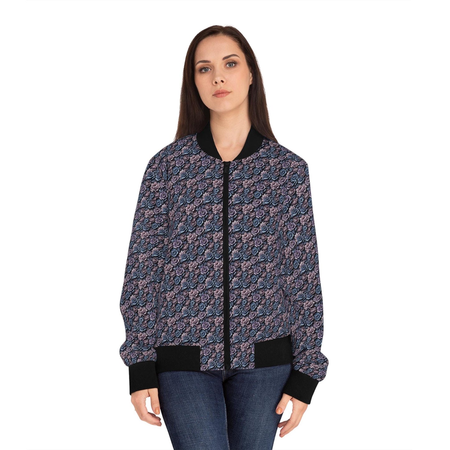 Chic Women's Bomber Jacket - Trendy Casual Wear, Fall Fashion, Street Style, Daily Chic, Layering Essential