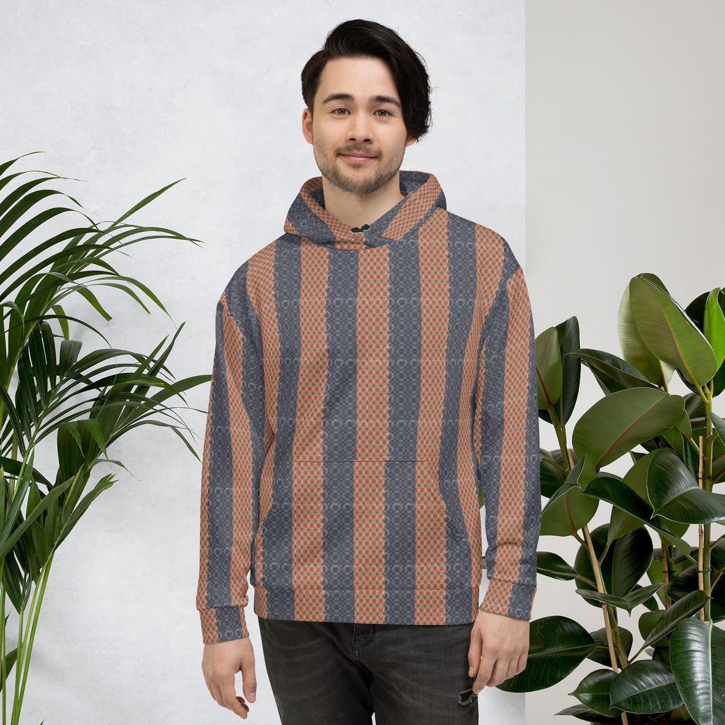 Trendy Geometric Pattern Men's Hoodie - Stylish, Comfortable & Fashion-Forward, Fashionista Wear , Great Gift For Him, Comfy Mens Sweater