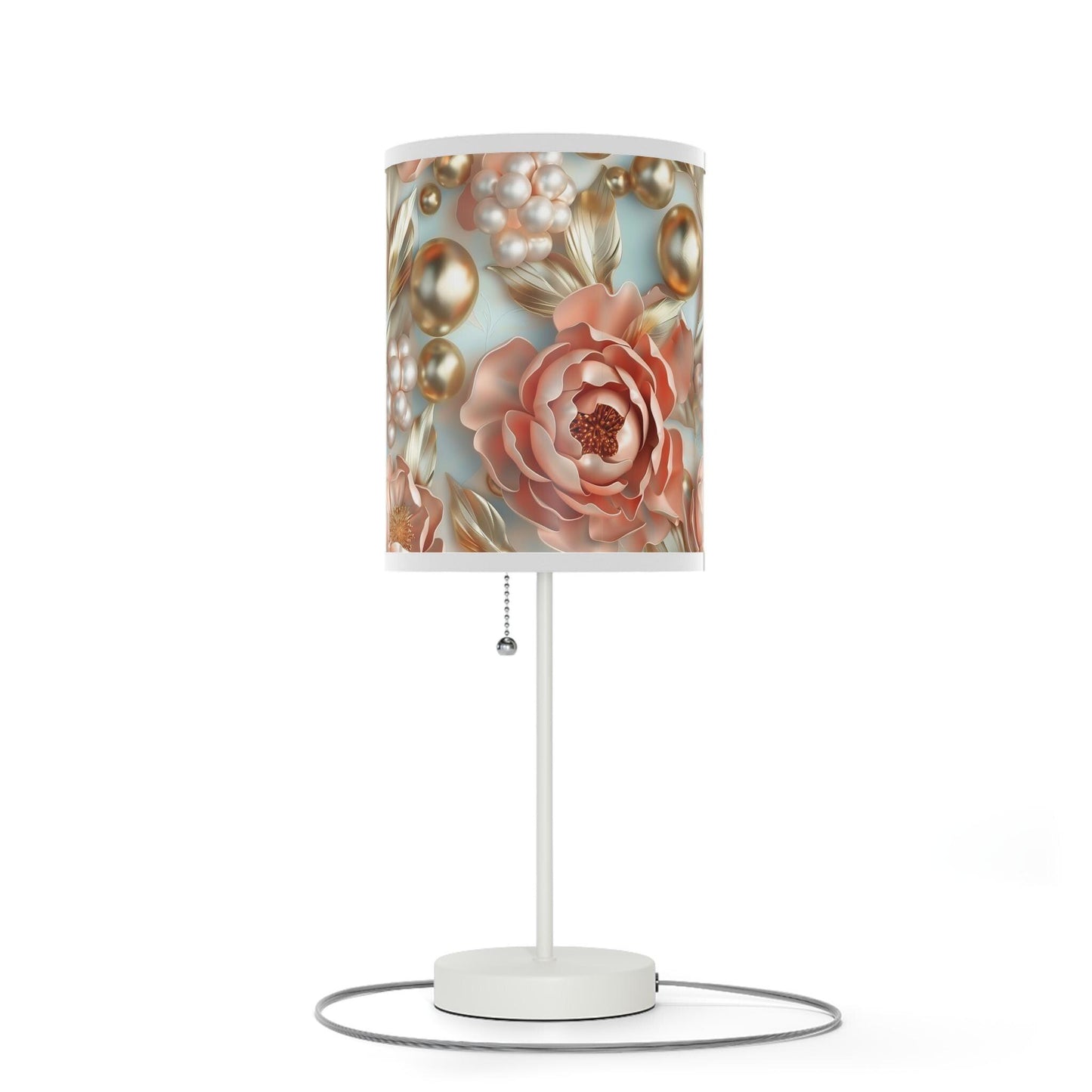 Floral Table Lamp, Elegant Decor, Bedside Lighting, Home Gift, Bedroom Decoration, Modern Lighting Fixture, Flower Design