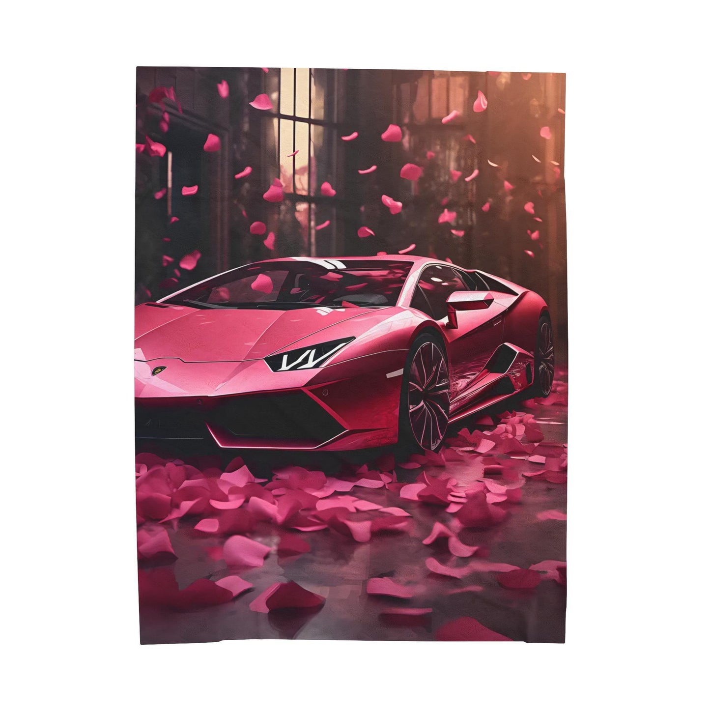 Manta de felpa de San Valentín: acogedora funda de cama rosa, elegante manta para sofá, Barbie rosa, Lamborghini, manta de felpa de terciopelo