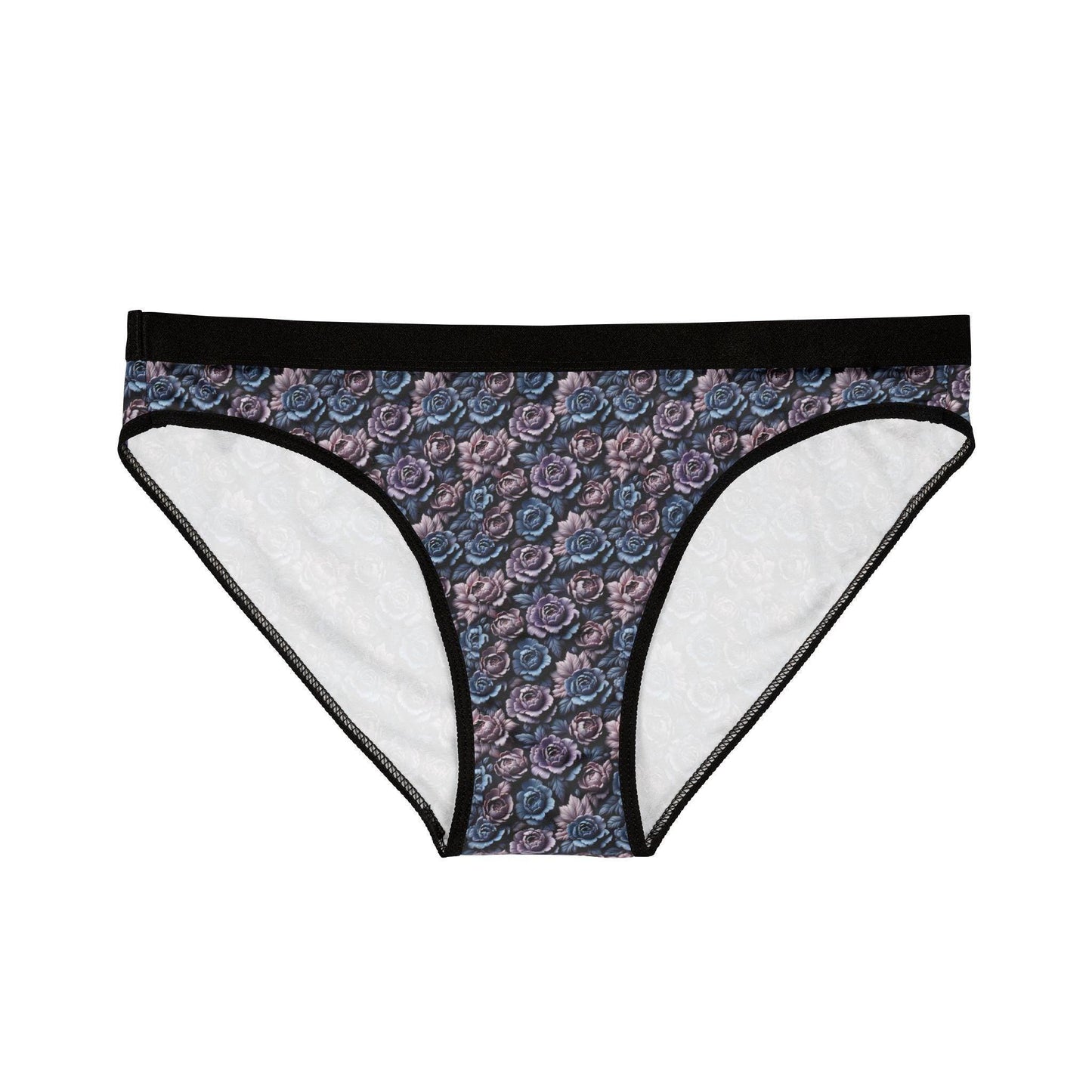 Floral Rose Print Women's Underwear, Cute Lace Briefs, Gift for Her, Everyday Comfort, Women's Lingerie, Valentine's Day Gift