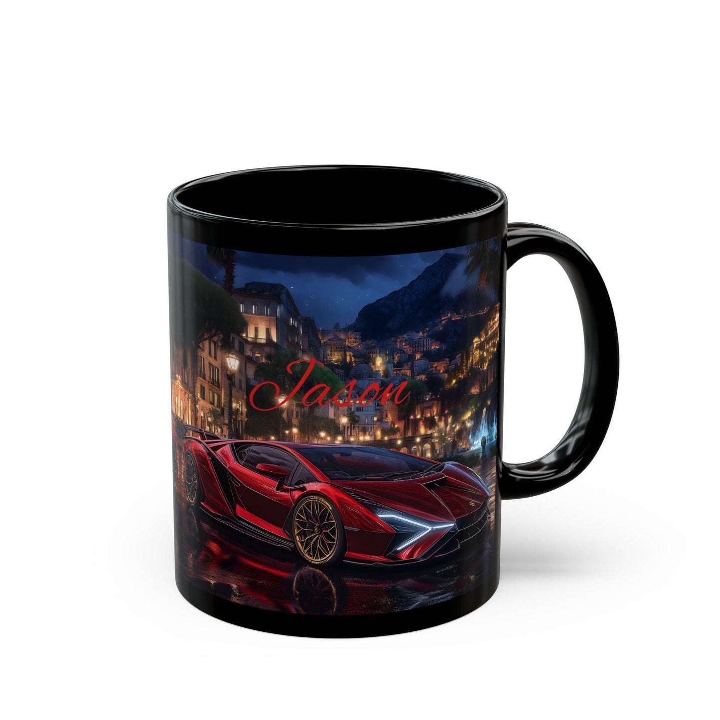 Luxury Sports Car Mug, Personalized Gift for Car Enthusiasts, Coffee Lover's Dream, Birthday Gift, Father's Day, Car Lovers