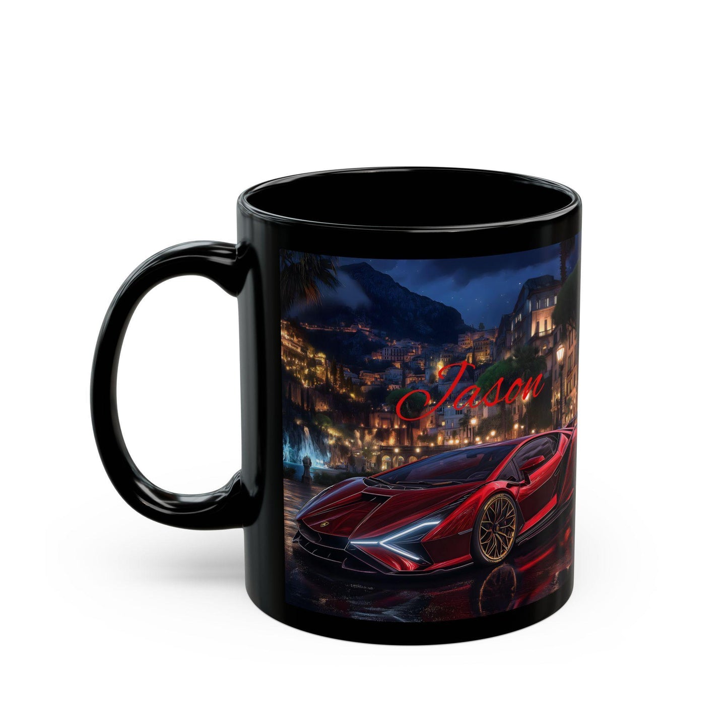 Luxury Sports Car Mug, Personalized Gift for Car Enthusiasts, Coffee Lover's Dream, Birthday Gift, Father's Day, Car Lovers