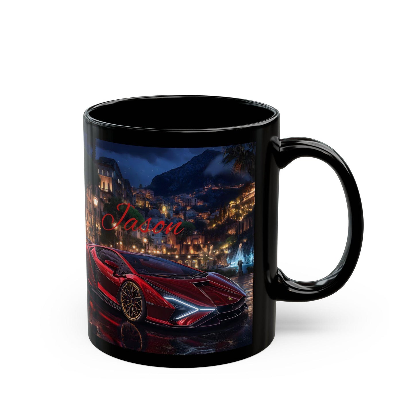 Luxury Sports Car Mug, Personalized Gift for Car Enthusiasts, Coffee Lover's Dream, Birthday Gift, Father's Day, Car Lovers