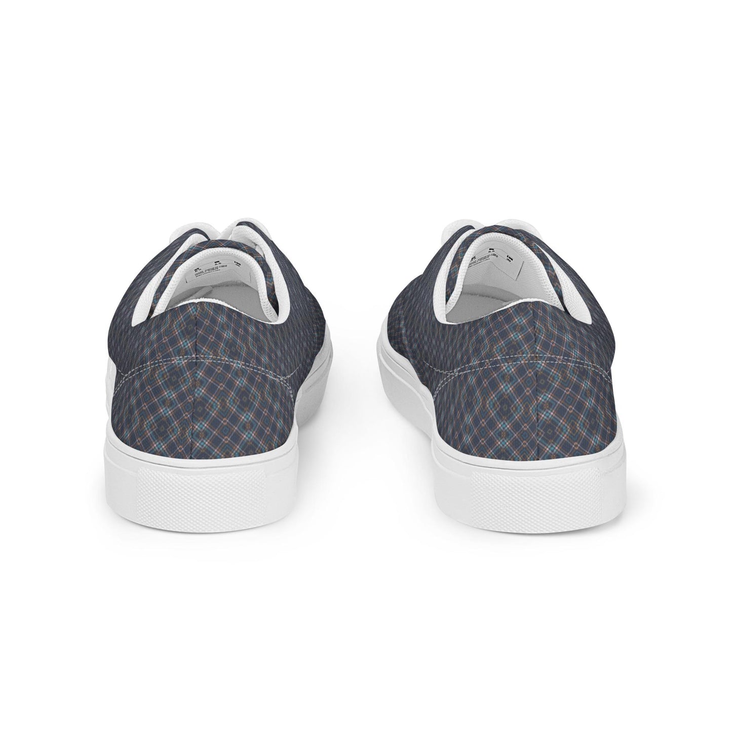 Men’s Geometric Pattern Casual Lace-Up Canvas Shoes – Trendy, Comfortable & Stylish Footwear for Everyday Wear