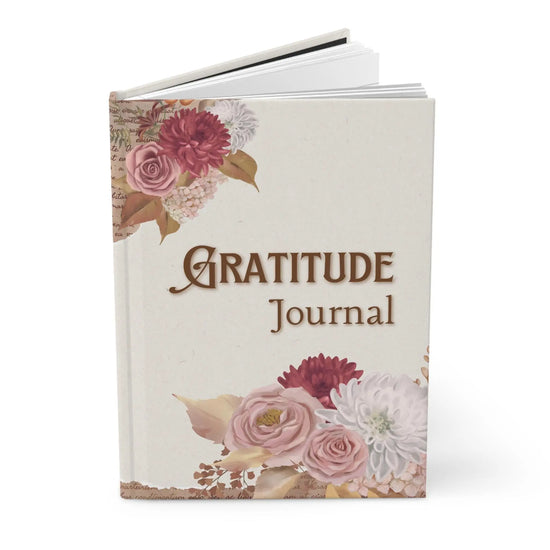 Gratitude Journal | Floral Hardcover Journal, Mindfulness Notebook, Daily Reflection Book The Aurora Touch