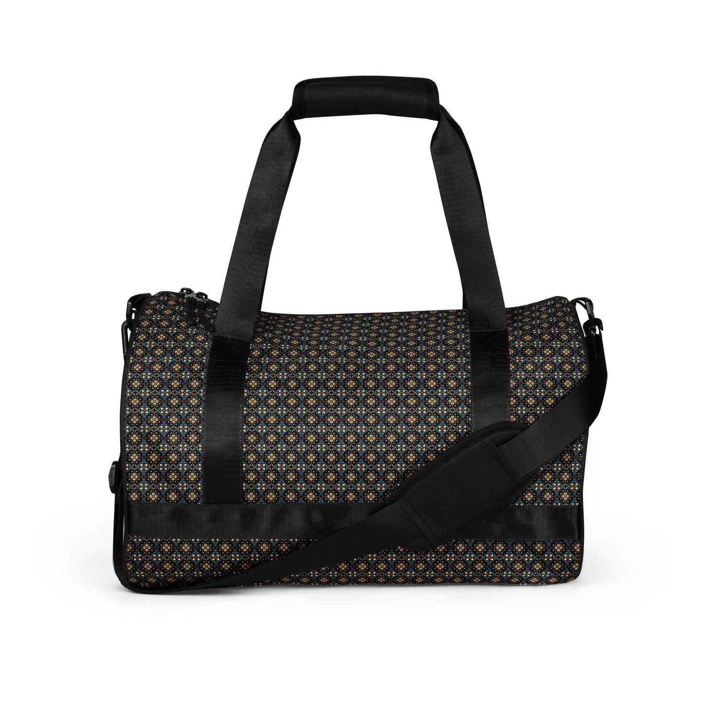 Stylish Geometric All-Over Print Gym Bag | Trendy Sports & Fitness Tote | Durable, Spacious Fashionable Workout Bag | Perfect for Athletes
