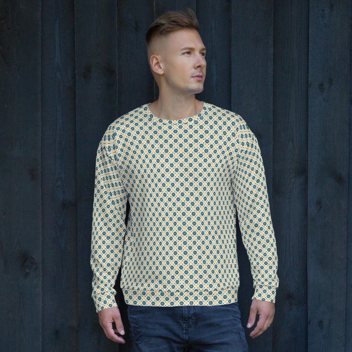 Men’s All-Over Print Casual Sweatshirt | Fashionable Unisex Pullover | Trendy Graphic Hoodie | Cozy, Comfortable & Stylish Sweatshirt