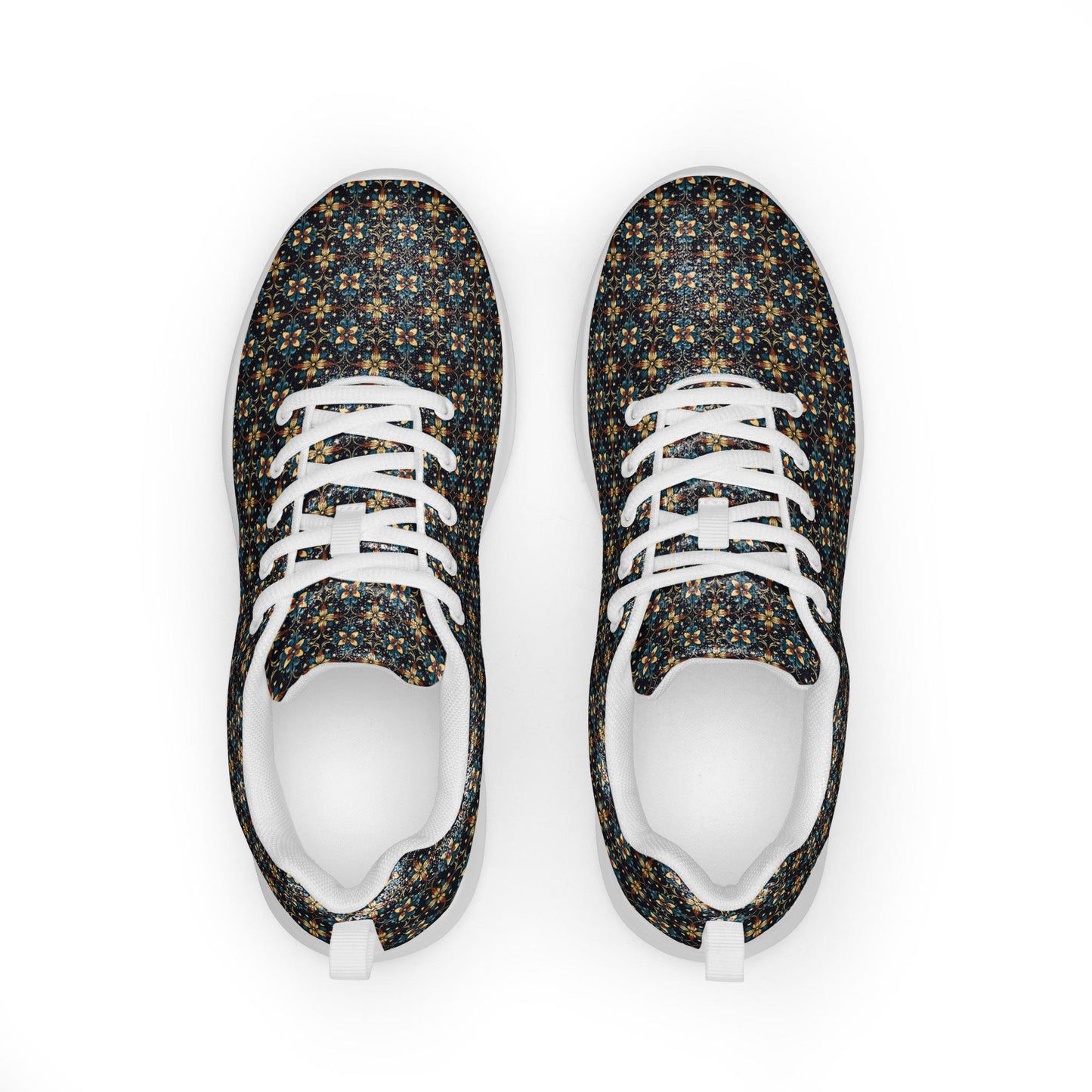 Geometric All-Over Pattern Men’s Athletic Shoes – Trendy, Comfortable, Stylish Casual Sneakers for Everyday Wear & Sports
