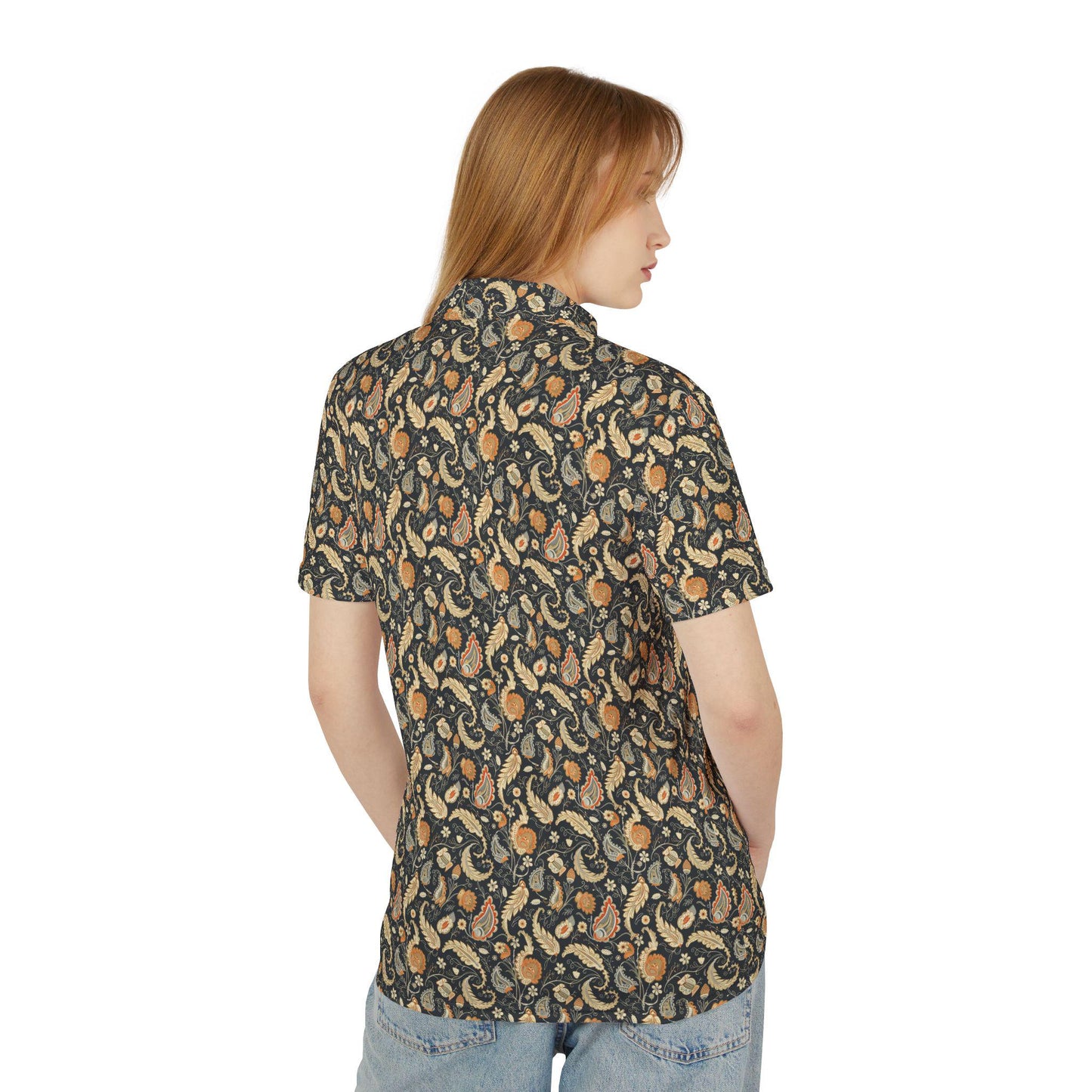 Bohemian Unisex Polo Shirt - Casual Summer Vibes, Perfect for Beach Days, Festivals, and Parties, Men and Women Stylish Wear