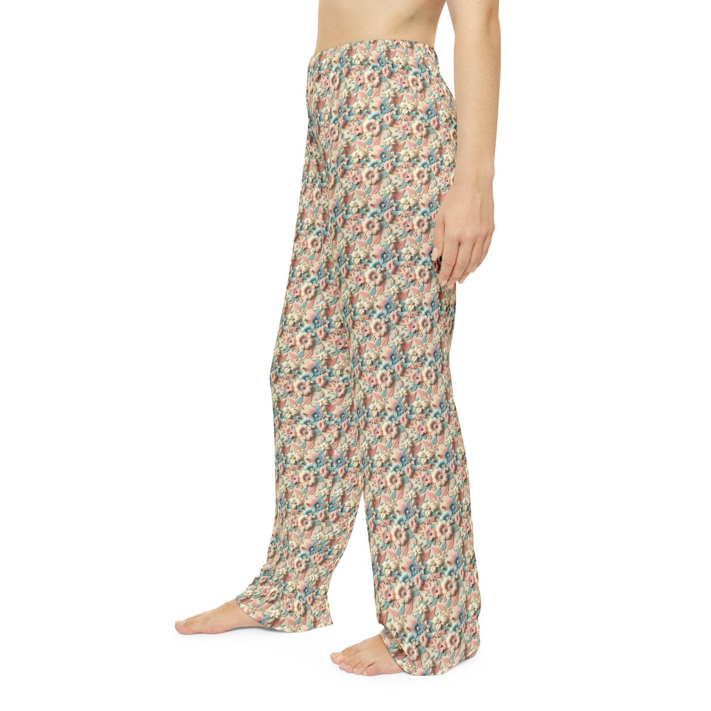 Cozy Floral Women's Pajama Pants, Relaxing Sleepwear, Soft Lounge Pants, Perfect for Lounging and Gifting