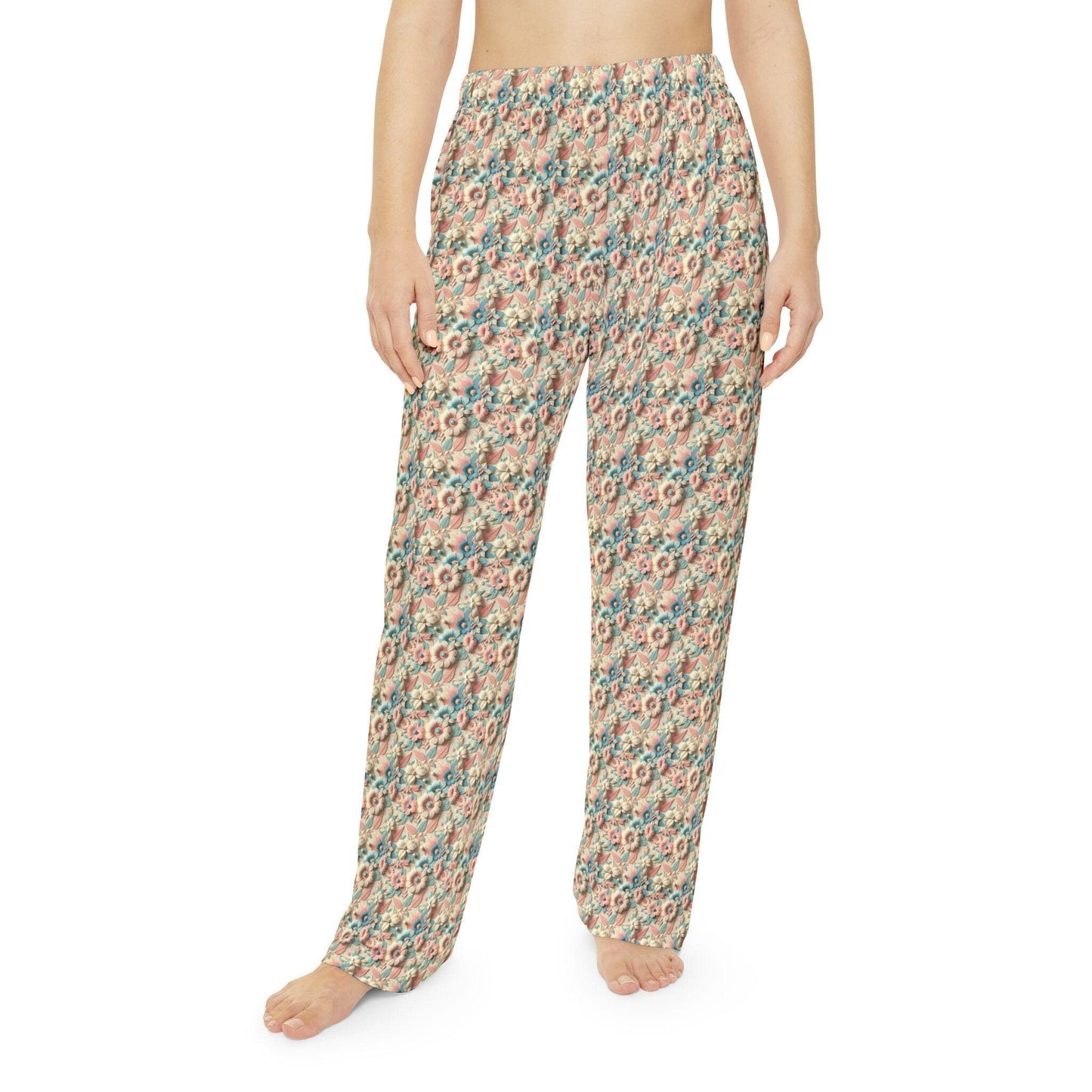 Cozy Floral Women's Pajama Pants, Relaxing Sleepwear, Soft Lounge Pants, Perfect for Lounging and Gifting