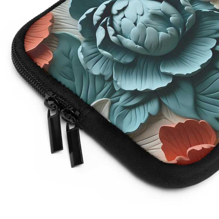 Floral Laptop Sleeve- Stylish Tech Accessory for Home, Office or Travel, Perfect Gift for Students or Professionals, 3D Vibrant Nature The Aurora Touch