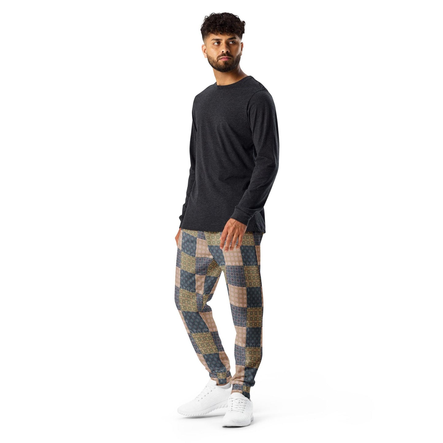 Men's Geometric Pattern Joggers | Trendy, Stylish, Comfortable Fashionable Activewear | Perfect for Casual & Streetwear Outfits