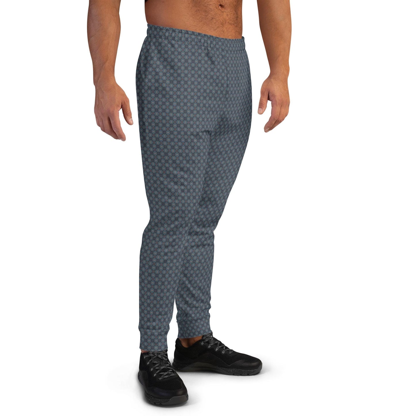 Geometric All Over Pattern Men's Joggers - Trendy, Comfortable, Stylish Athletic Wear - Modern Design Jogging Pants - Urban Fashion For Him