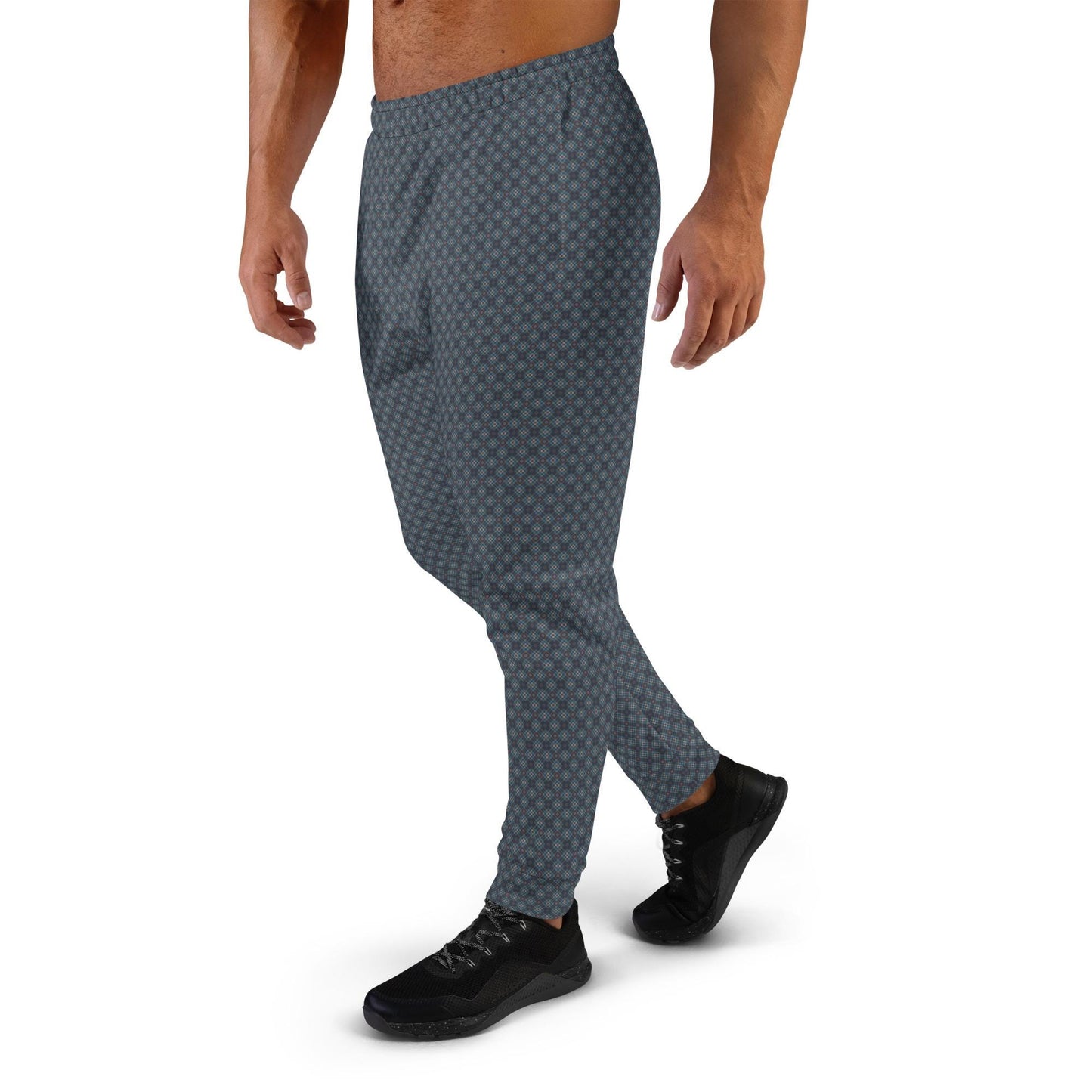 Geometric All Over Pattern Men's Joggers - Trendy, Comfortable, Stylish Athletic Wear - Modern Design Jogging Pants - Urban Fashion For Him