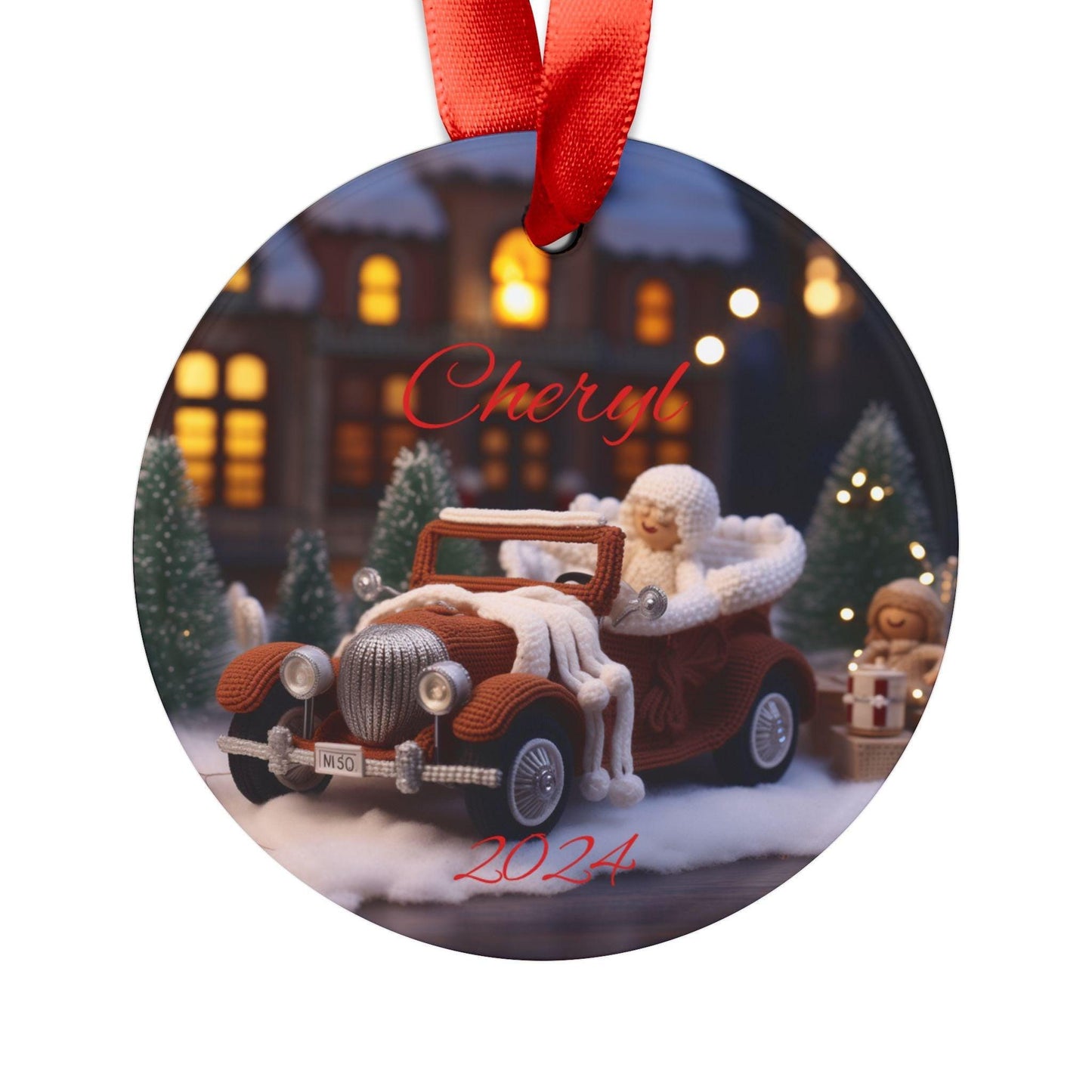 Personalized Holiday Acrylic Ornament, Custom Name Christmas Decoration, Unique Gift for Family, Festive Tree Decor, Keepsake 2024