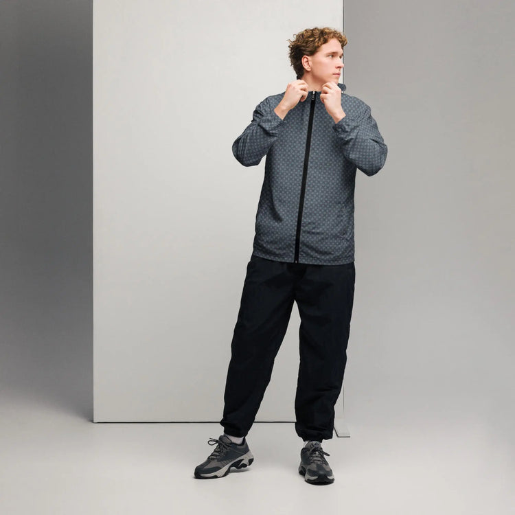 Men’s Geometric Windbreaker Jacket – Casual & Stylish Lightweight Jacket for All Seasons The Aurora Touch