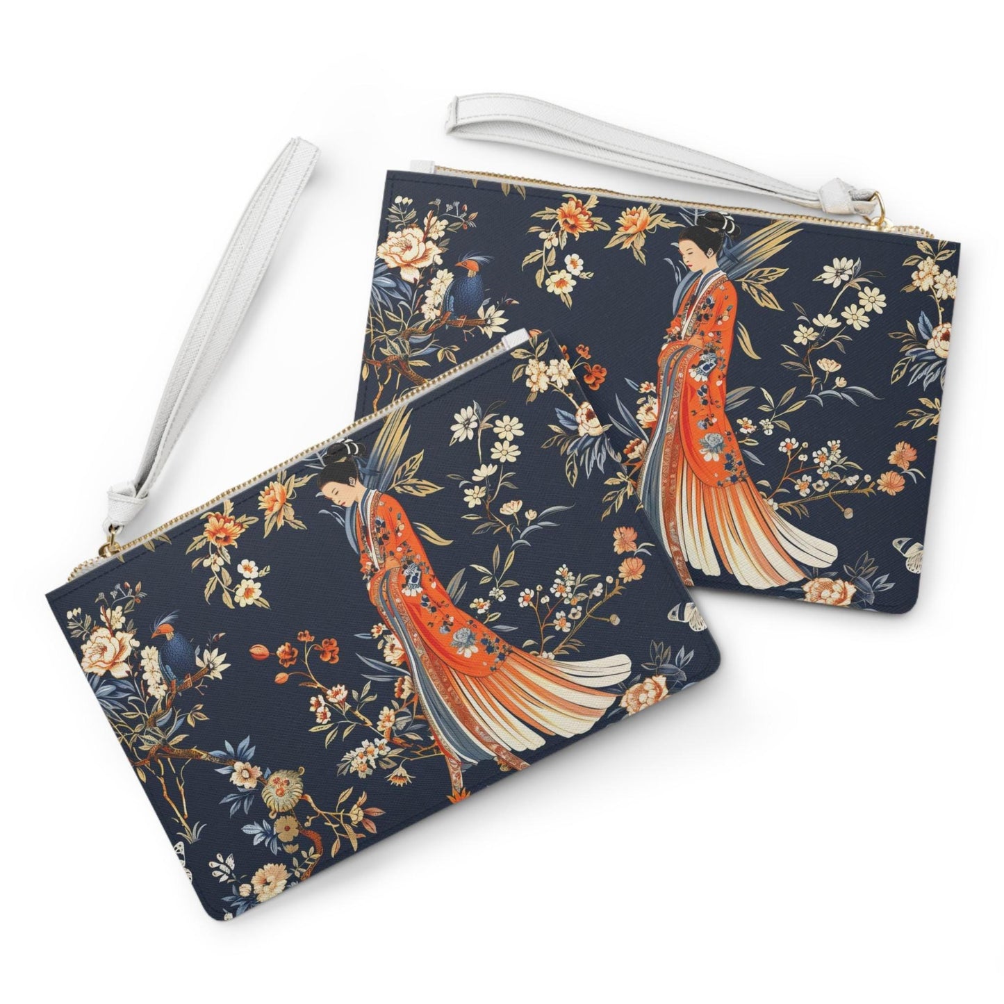 Elegante bolso de mano floral, elegante bolso de noche, bolso de mano de diseño japonés, accesorio para mujer, regalo perfecto para ella.