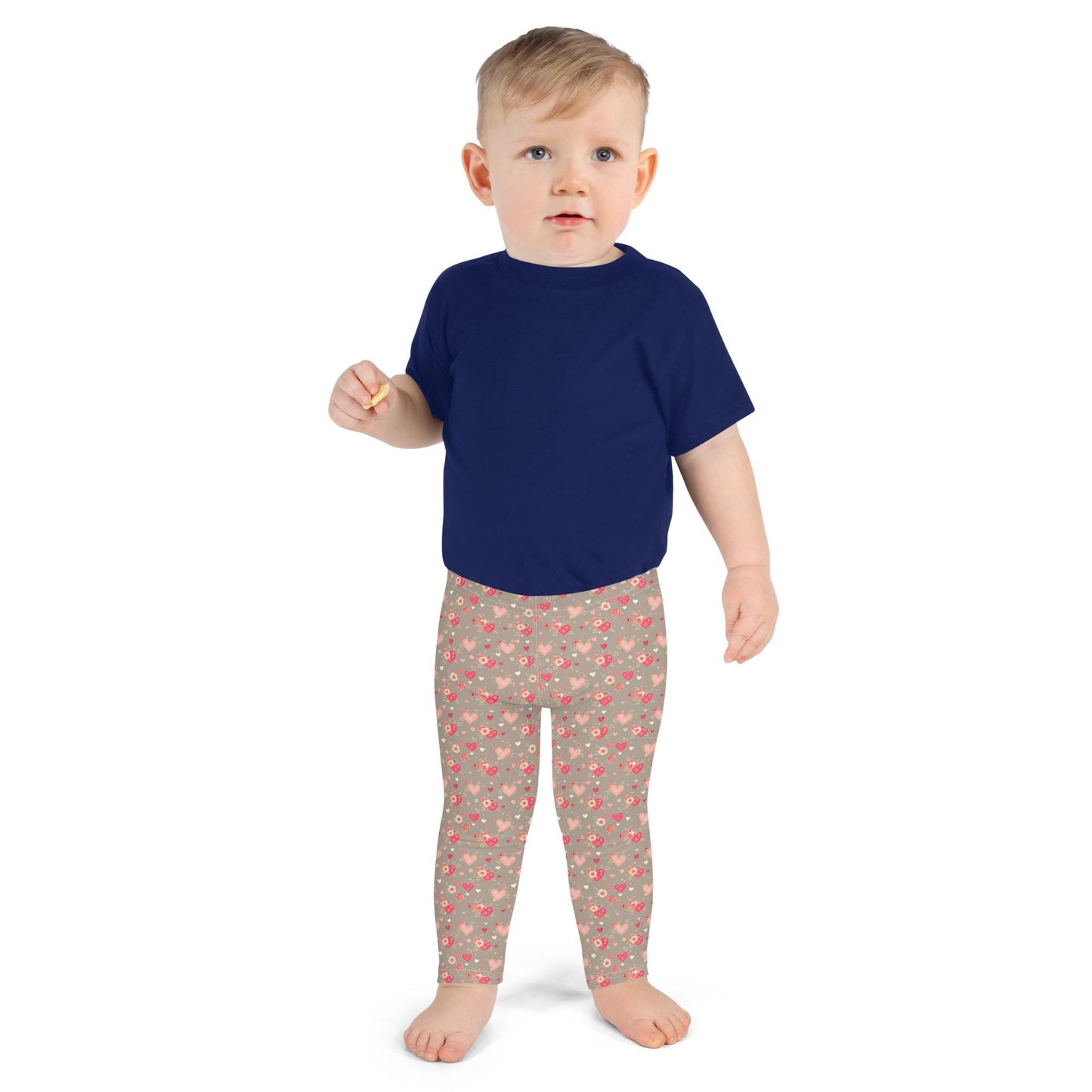 Valentine's Heart All Over Print Kids Leggings – Soft & Comfy Love-Themed Leggings for Girls – Cute Gift Idea for Valentine's Day