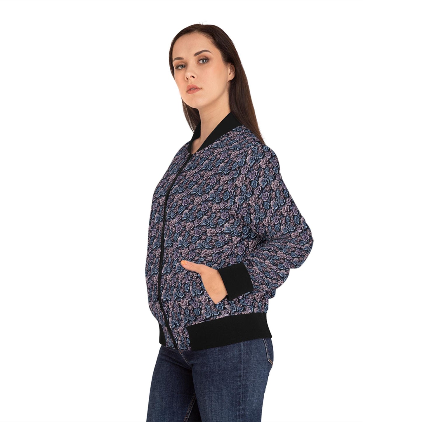 Chic Women's Bomber Jacket - Trendy Casual Wear, Fall Fashion, Street Style, Daily Chic, Layering Essential