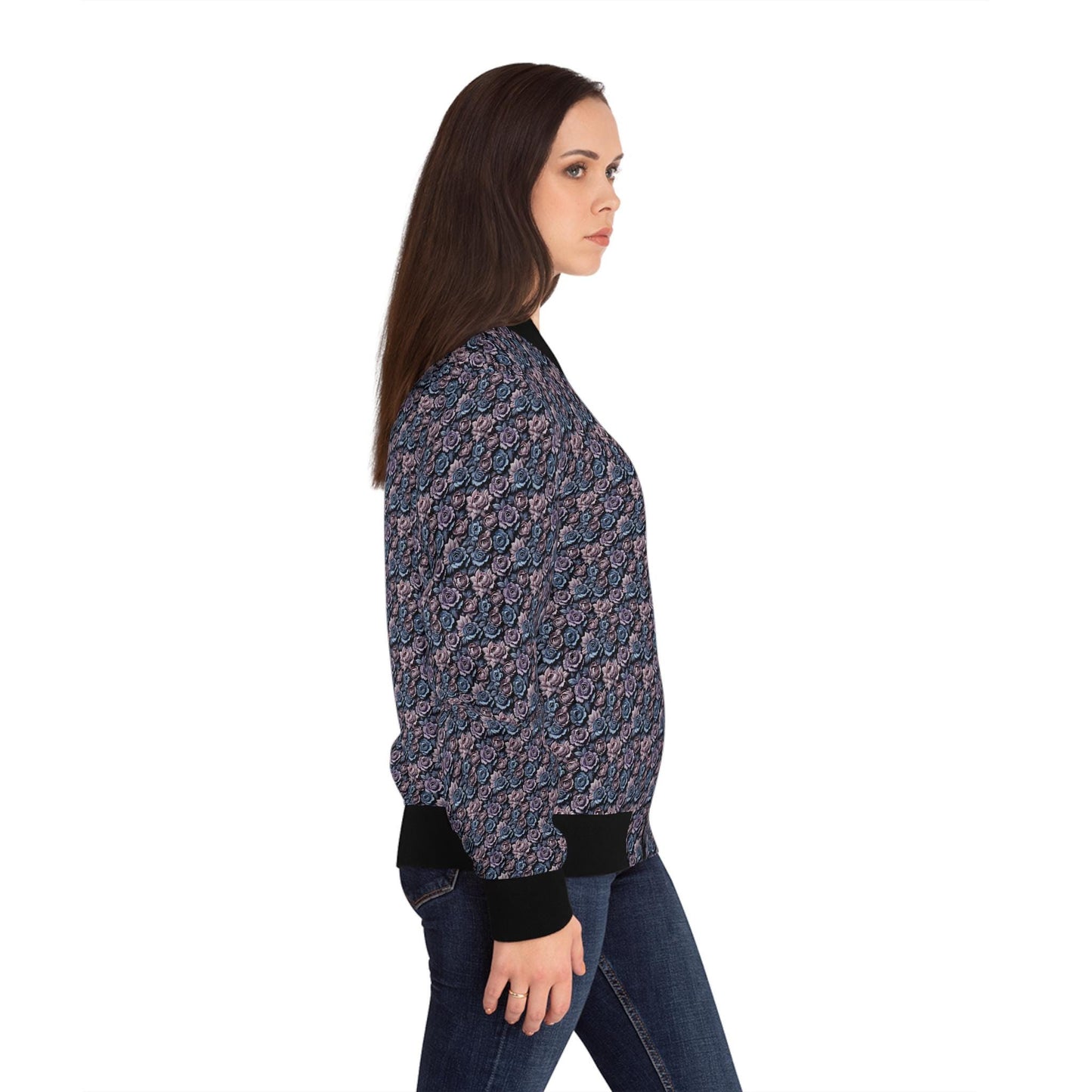 Chic Women's Bomber Jacket - Trendy Casual Wear, Fall Fashion, Street Style, Daily Chic, Layering Essential