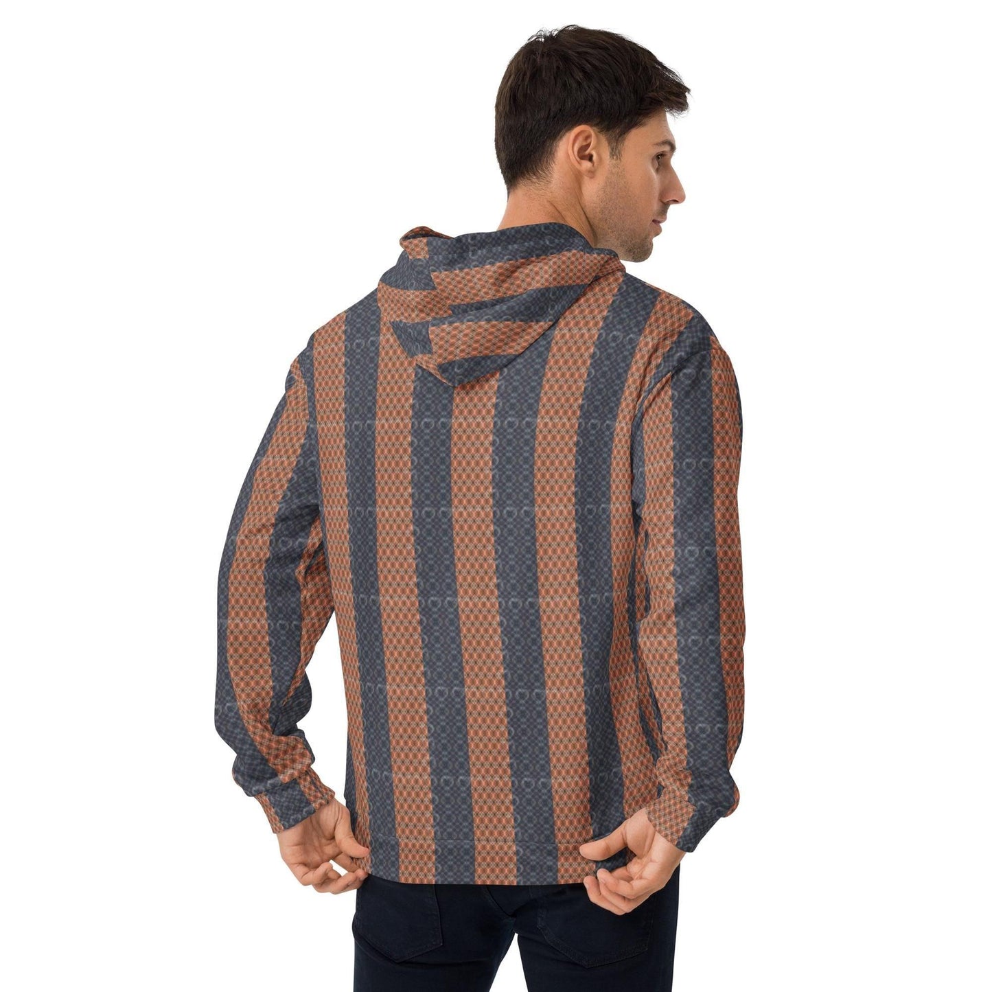 Trendy Geometric Pattern Men's Hoodie - Stylish, Comfortable & Fashion-Forward, Fashionista Wear , Great Gift For Him, Comfy Mens Sweater