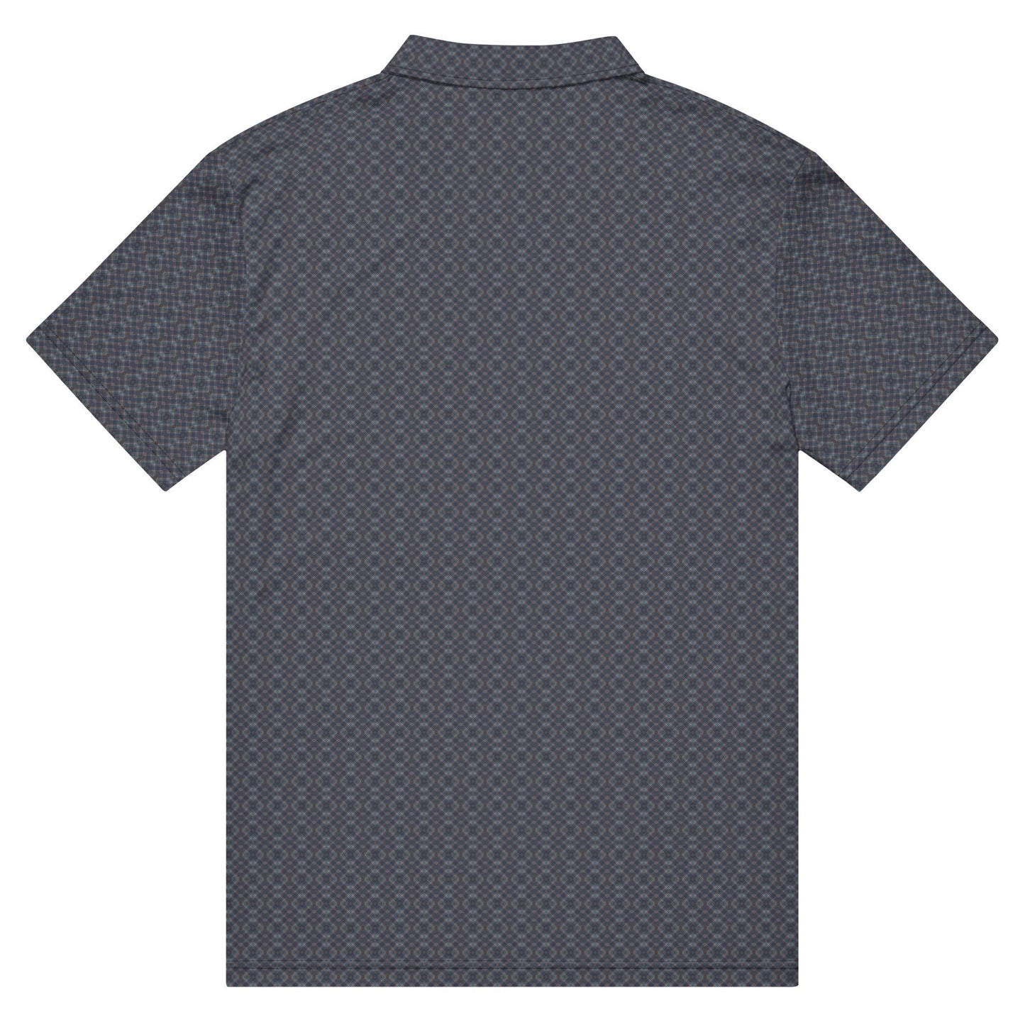 Men's Geometric Pattern Slim Fit Polo - Stylish, Modern & Comfortable Casual Shirt, Great Gift For Him