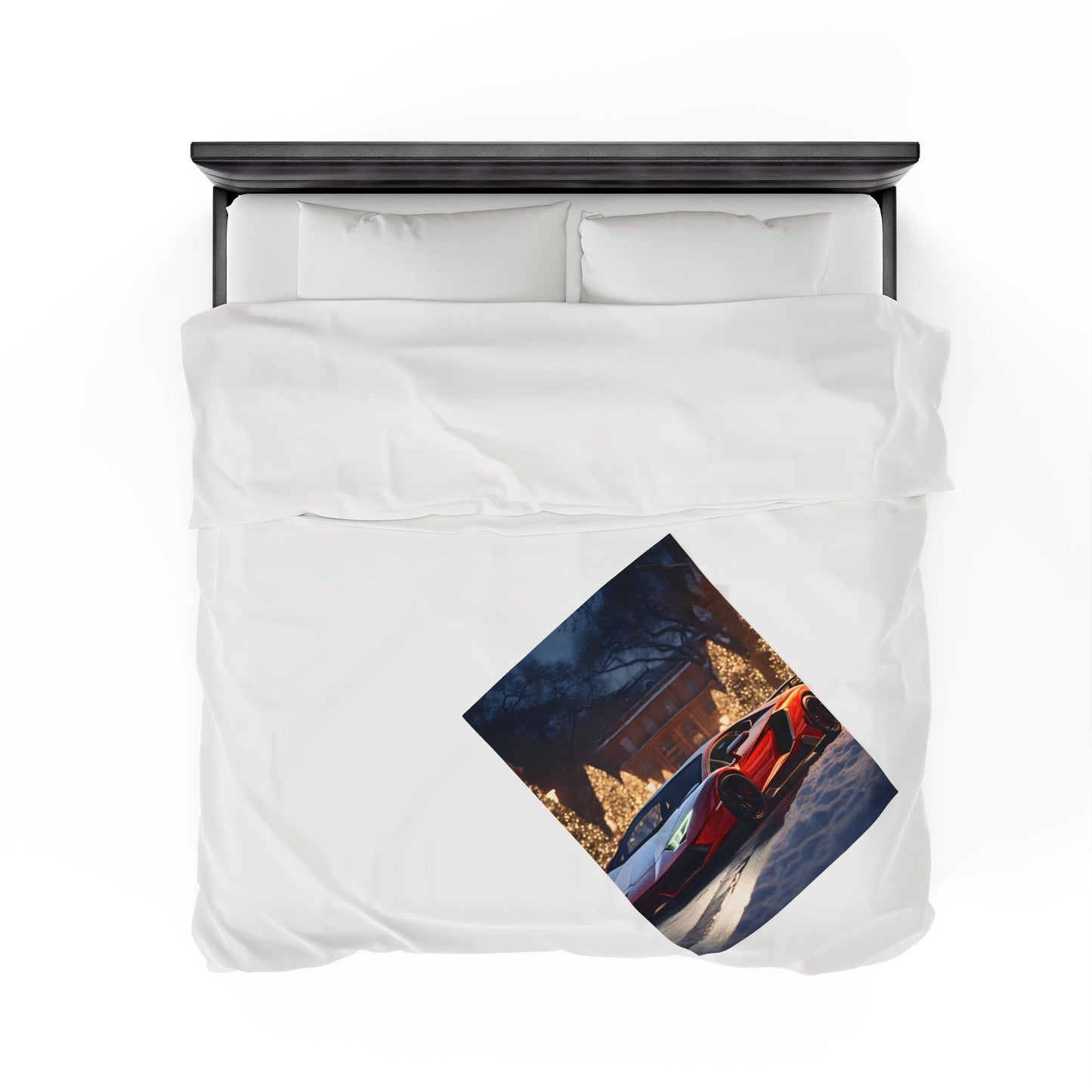 Lamborghini Holiday Velveteen Plush Blanket, Luxury blankets, Xmas Blankets, Bedroom Blanket, Couch Throw, Boys Bedroom, Car Lover Gift