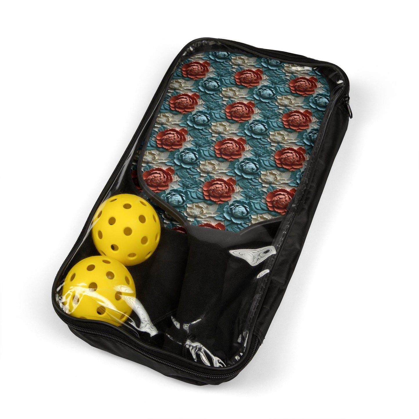 Stylish Pickleball Paddle Set, Fun Sports Gear for Pickleball Lovers, Unique Gift for Athletes, Outdoor Activity Kit, Vibrant Patterned