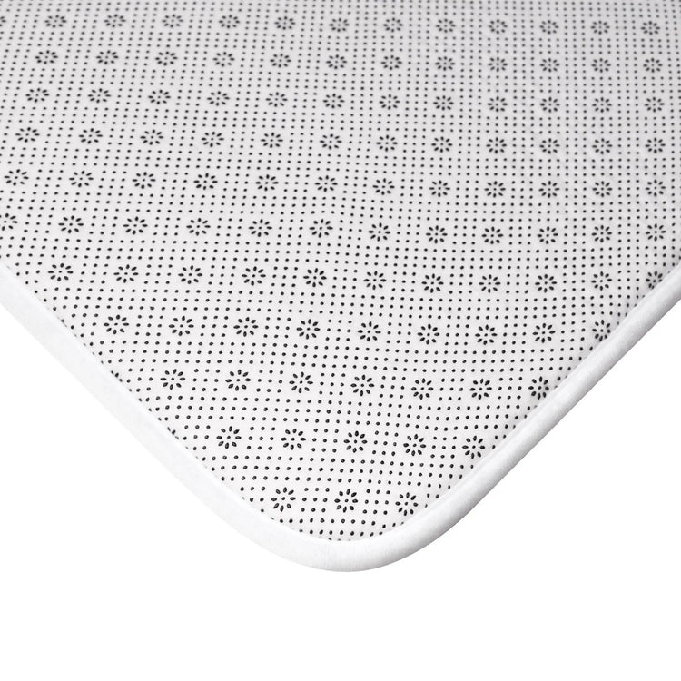Floral Elegance Bath Mat - Boho Bathroom Decor, Gift for Her, Flower Home Accent, Cozy Retreat, Housewarming Gift