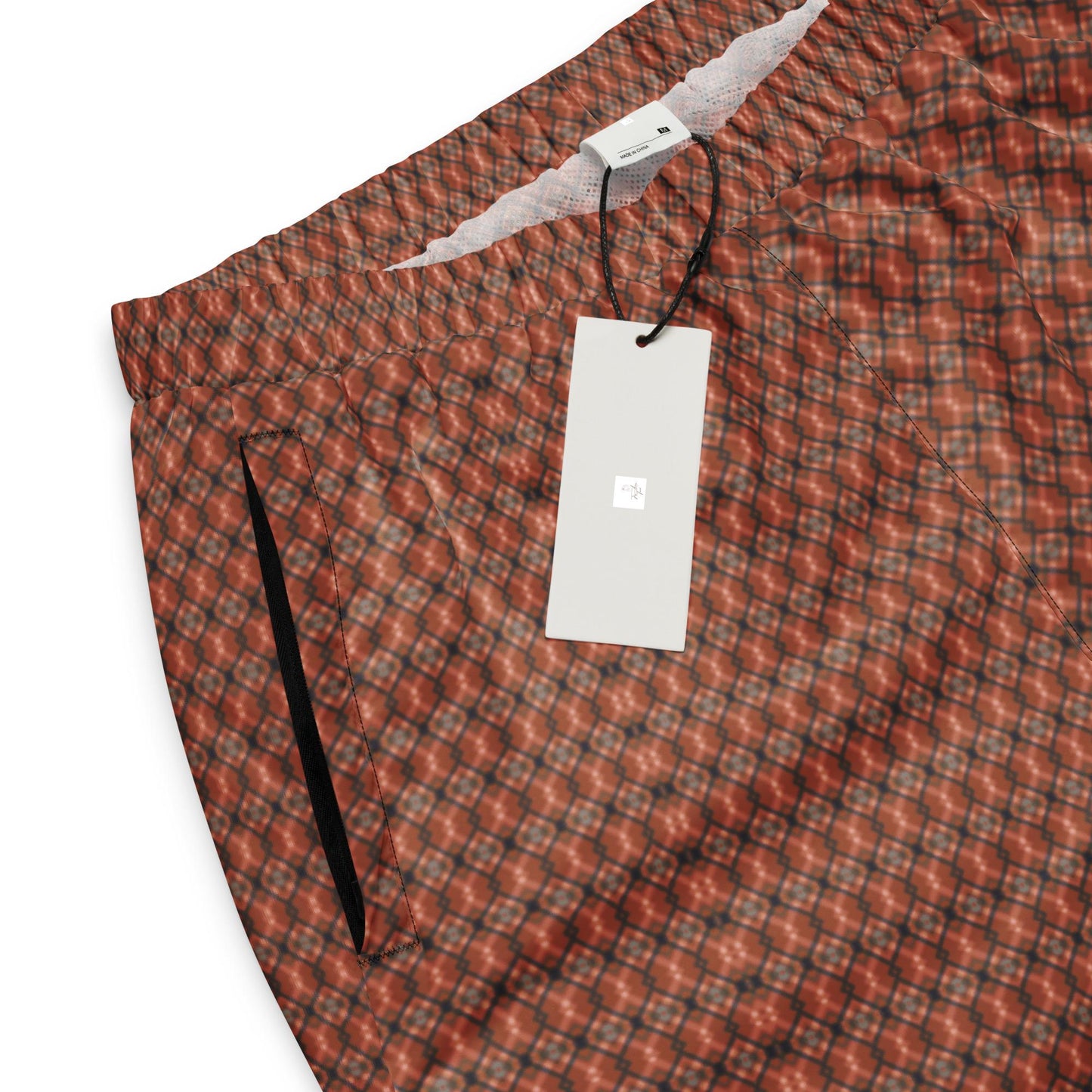 Men's Geometric Runway Design Track Pants | Stylish Casual Modern Joggers | Trendy Athletic Wear | Comfortable & Fashionable