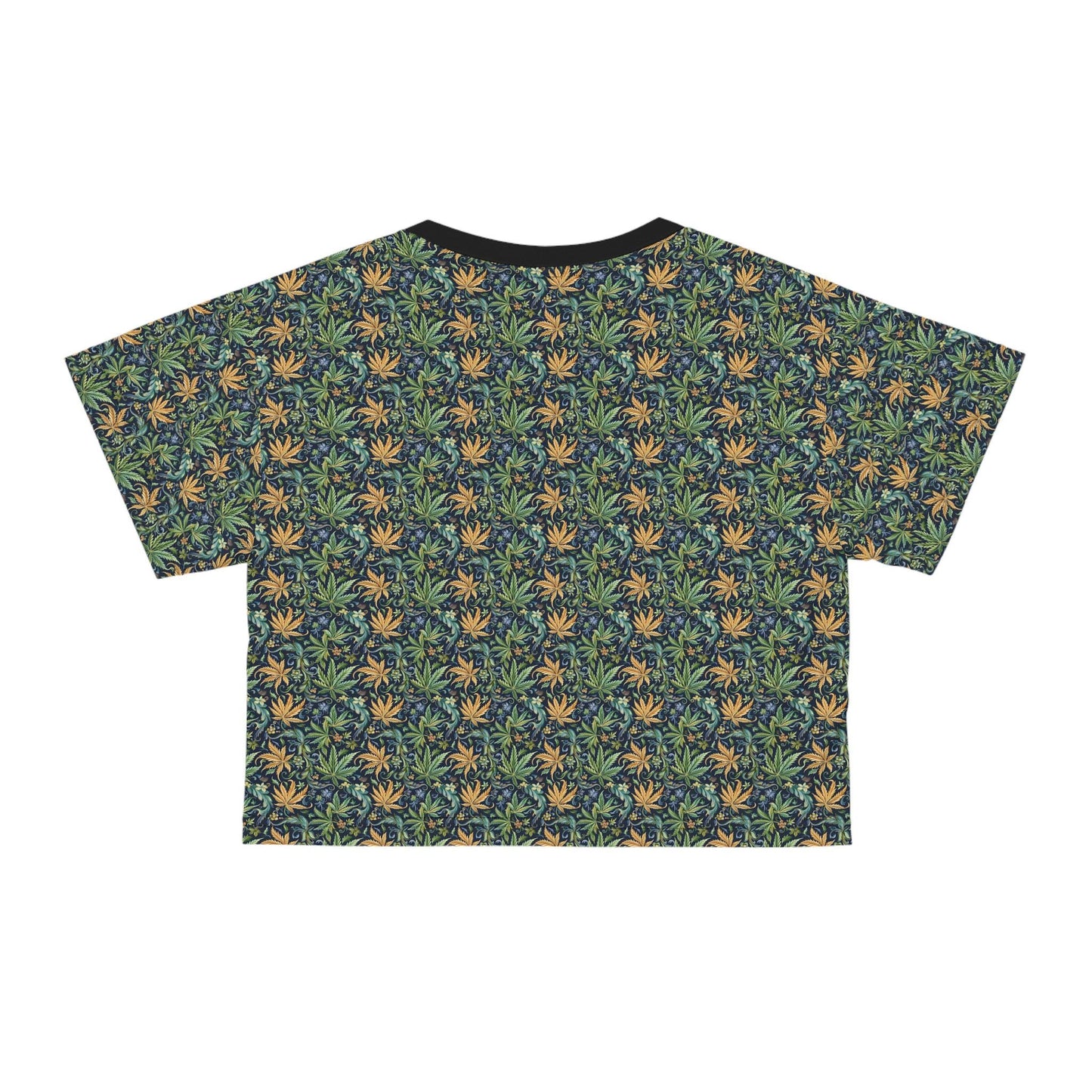 Tropical Floral Crop Tee - Summer Vibes Top, Casual Wear, Gift for Her, Cute Festival Shirt, Beach Outfit