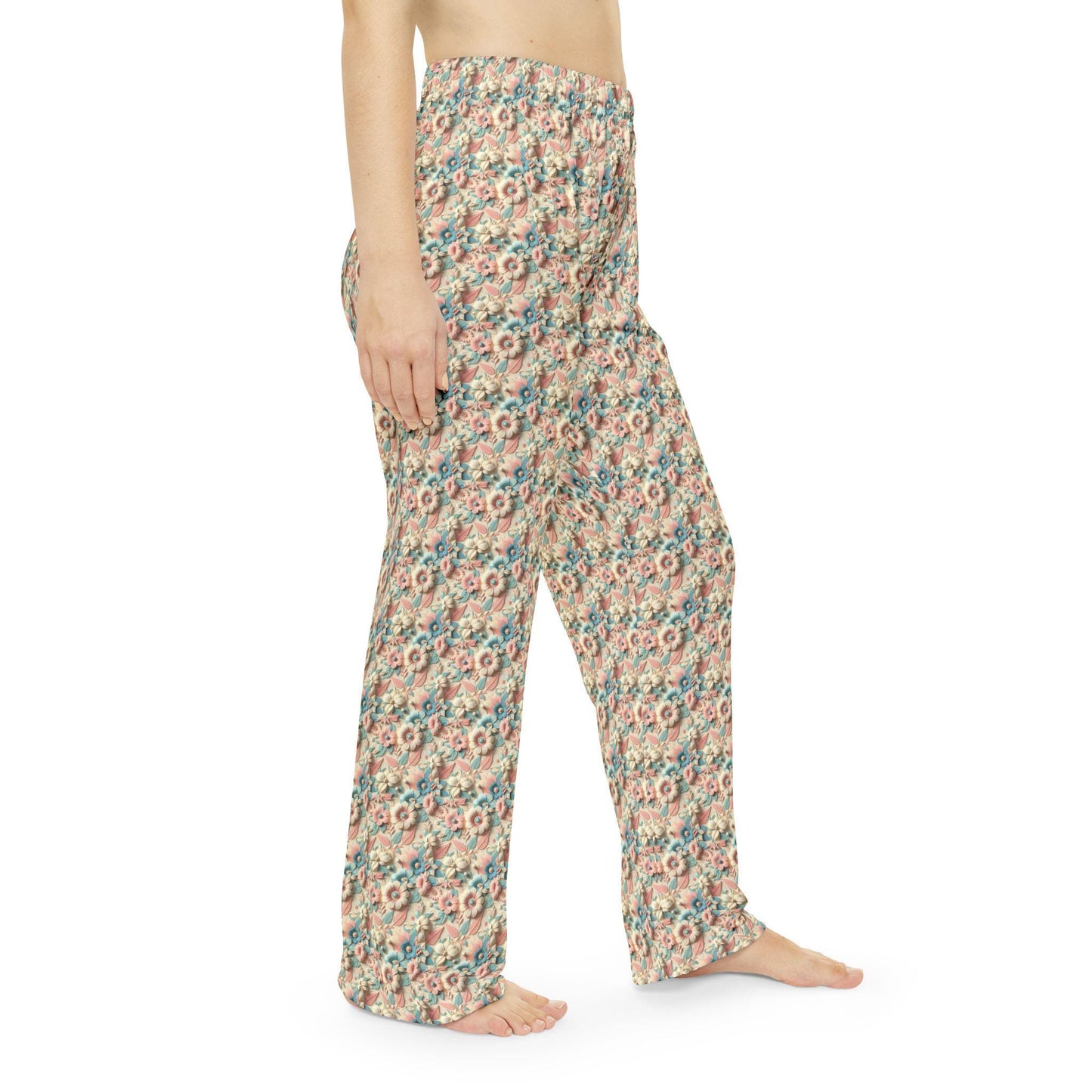 Cozy Floral Women's Pajama Pants, Relaxing Sleepwear, Soft Lounge Pants, Perfect for Lounging and Gifting