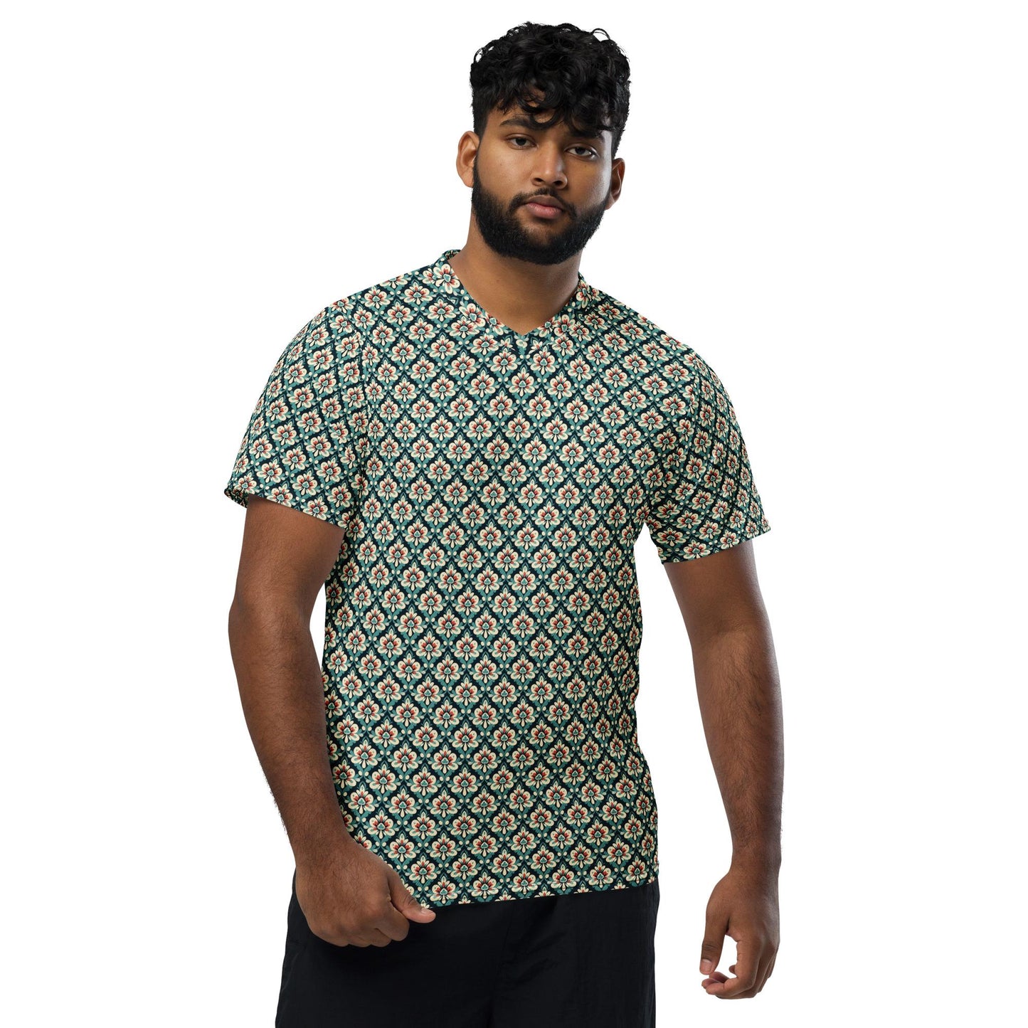Eco-Friendly Men's All-Over Print Jersey T-Shirt – Stylish, Sustainable Fashion for Every Wardrobe