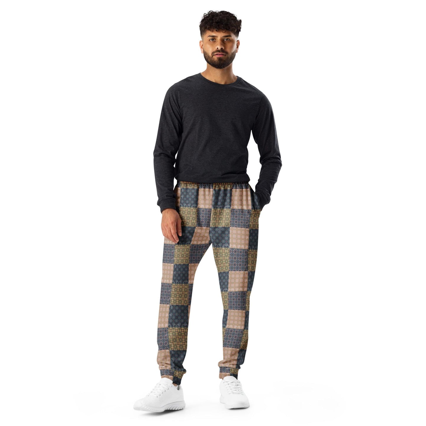 Men's Geometric Pattern Joggers | Trendy, Stylish, Comfortable Fashionable Activewear | Perfect for Casual & Streetwear Outfits